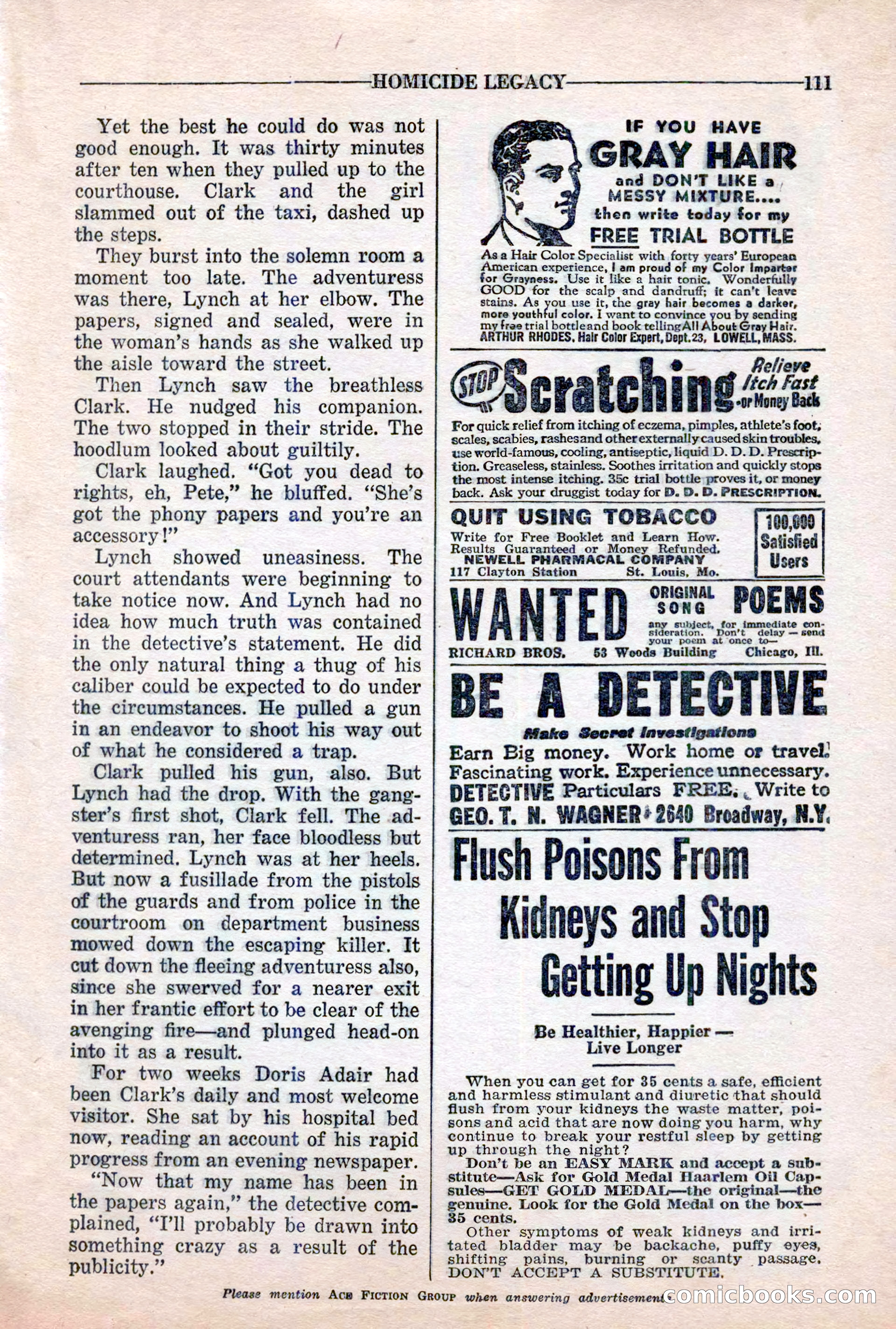 10-Story Detective, March 1941 — page 113 of 116