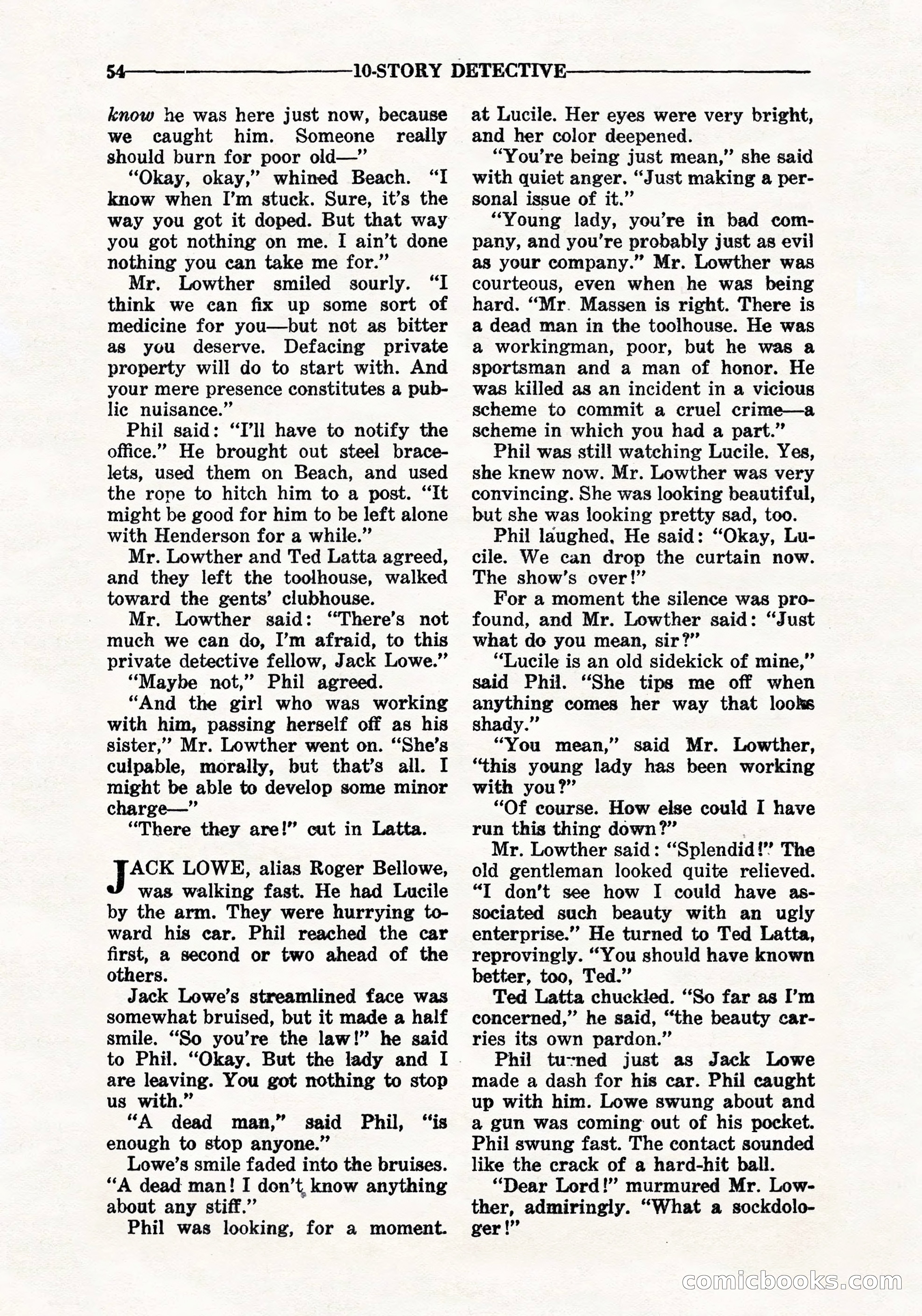 10-Story Detective, September 1941 — page 56 of 114