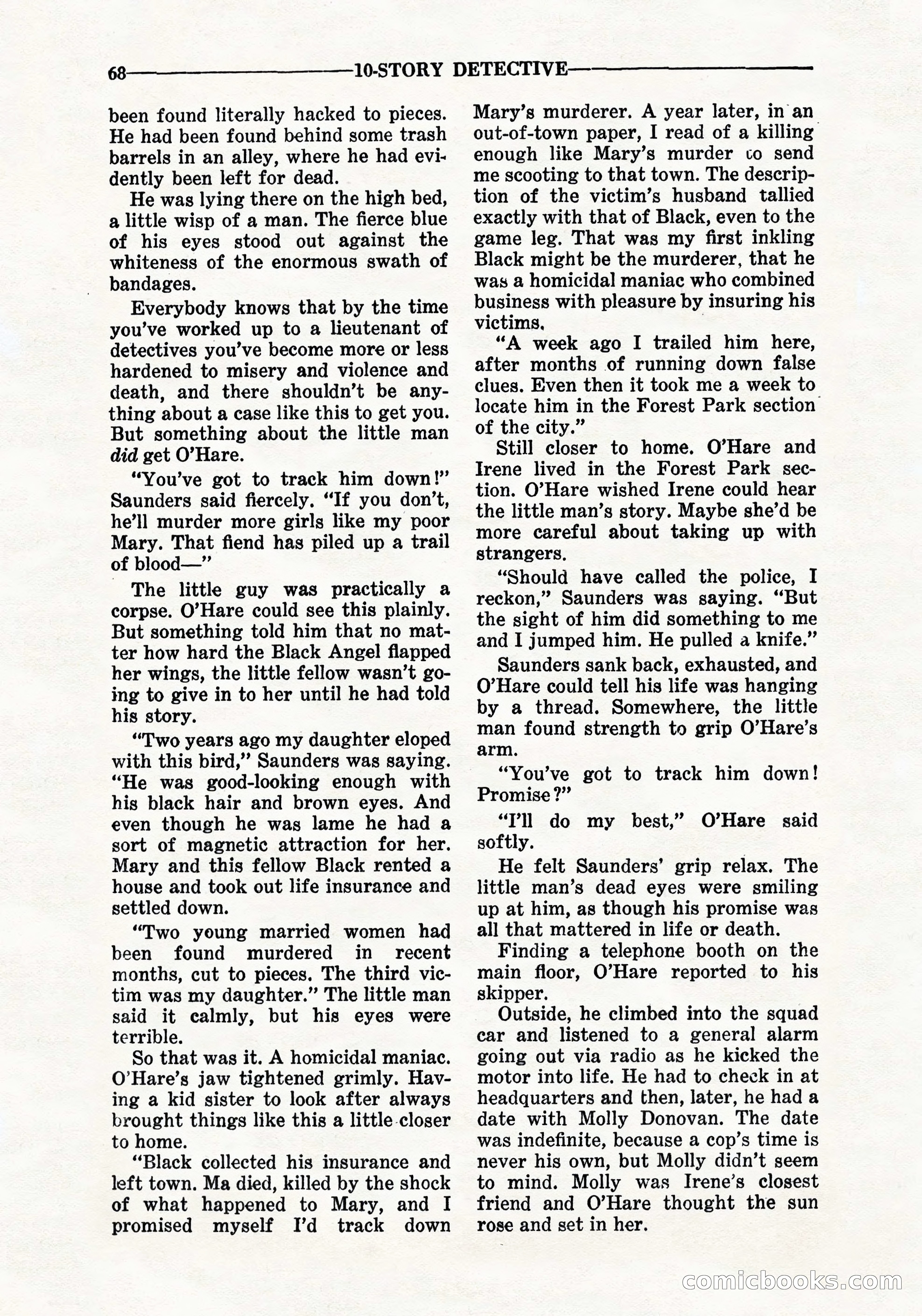 10-Story Detective, September 1941 — page 70 of 114