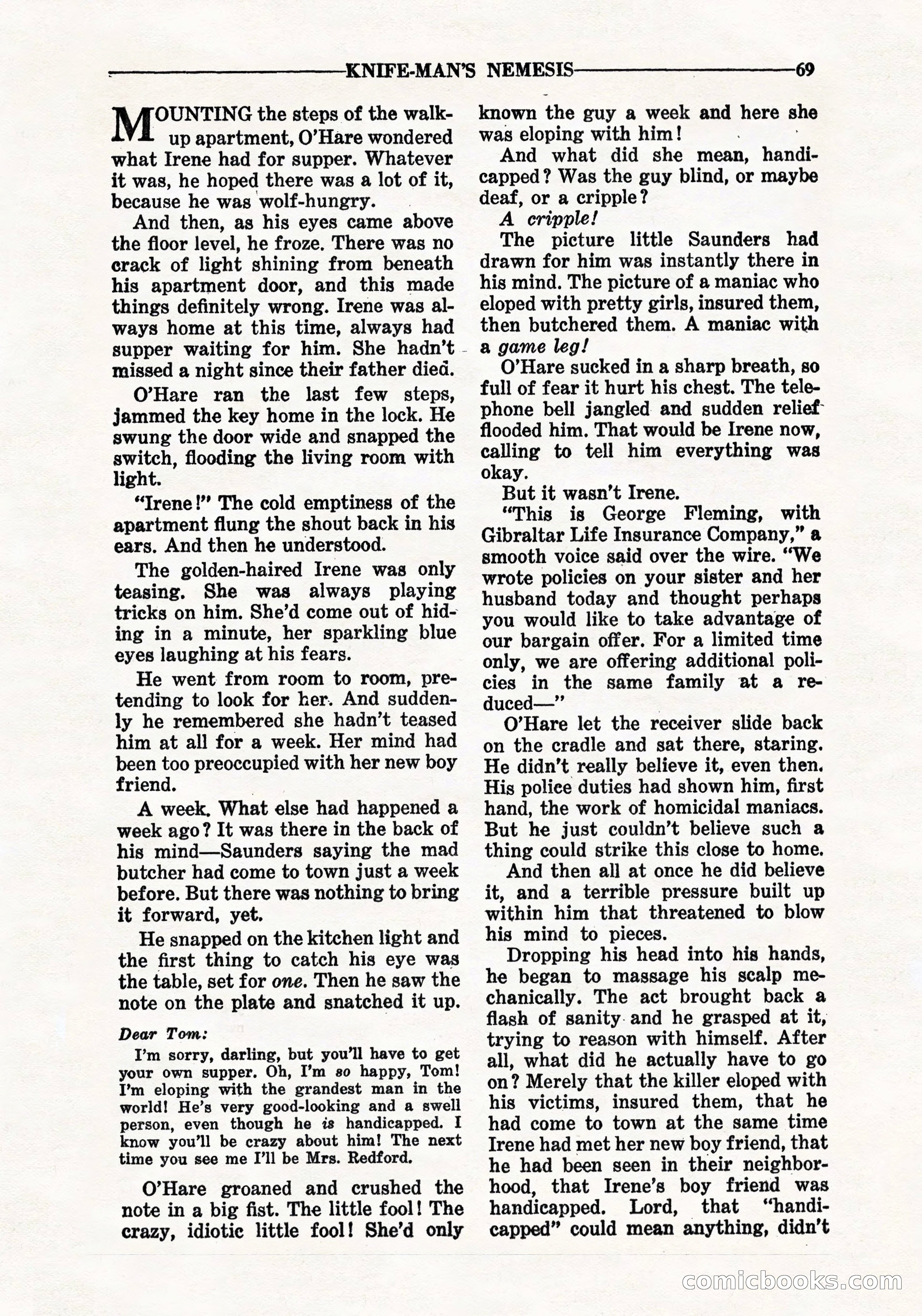 10-Story Detective, September 1941 — page 71 of 114