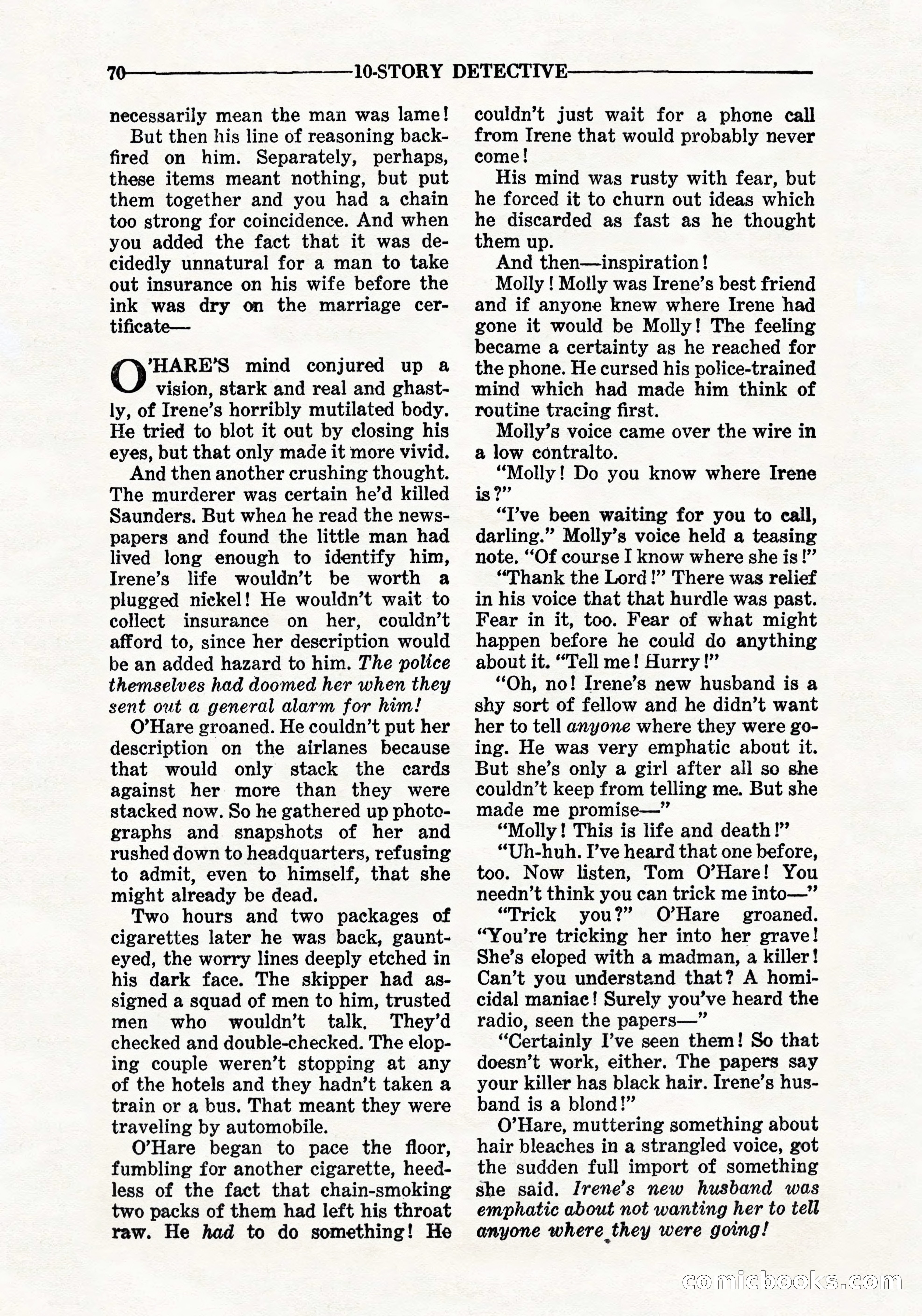 10-Story Detective, September 1941 — page 72 of 114