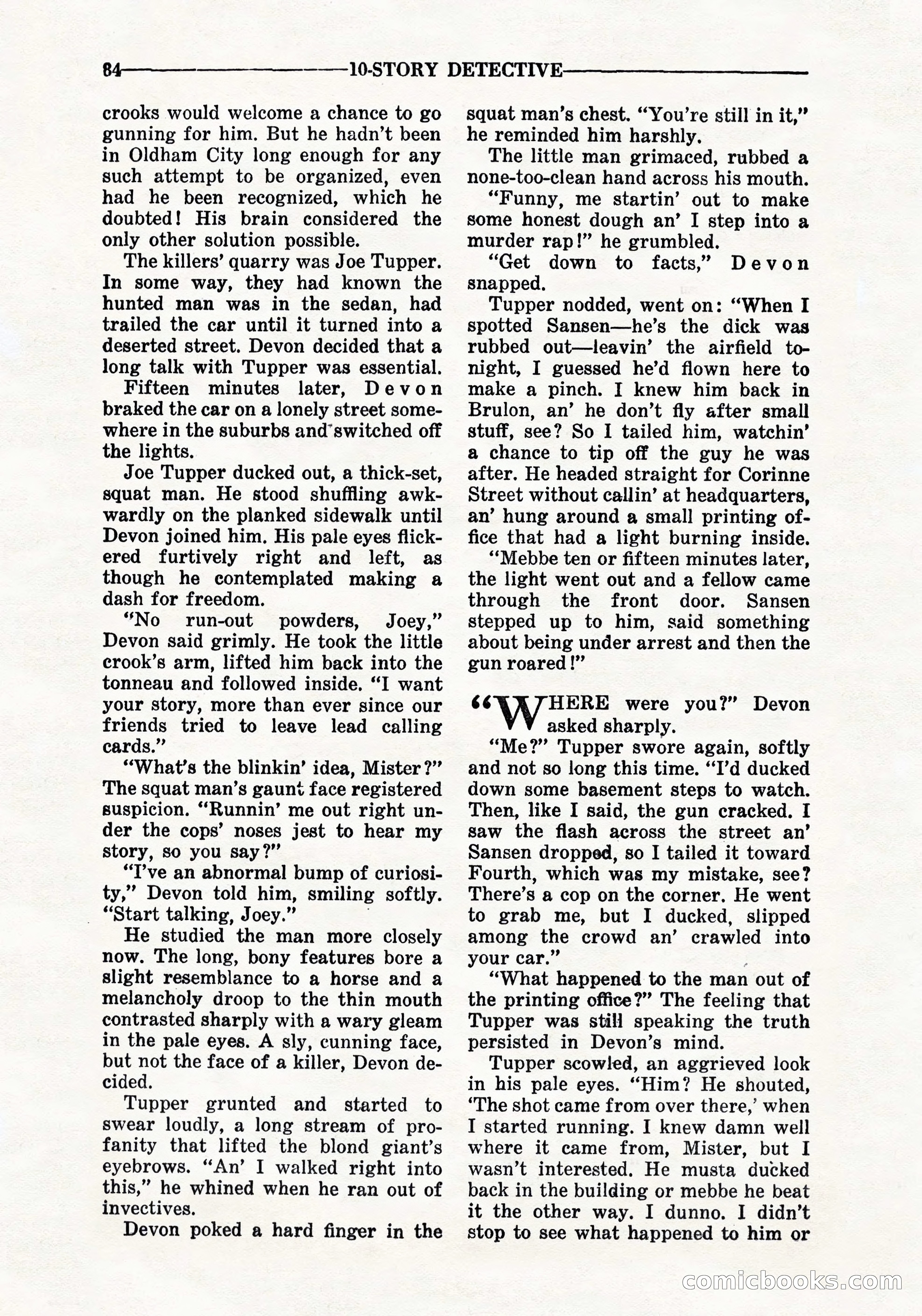 10-Story Detective, September 1941 — page 86 of 114