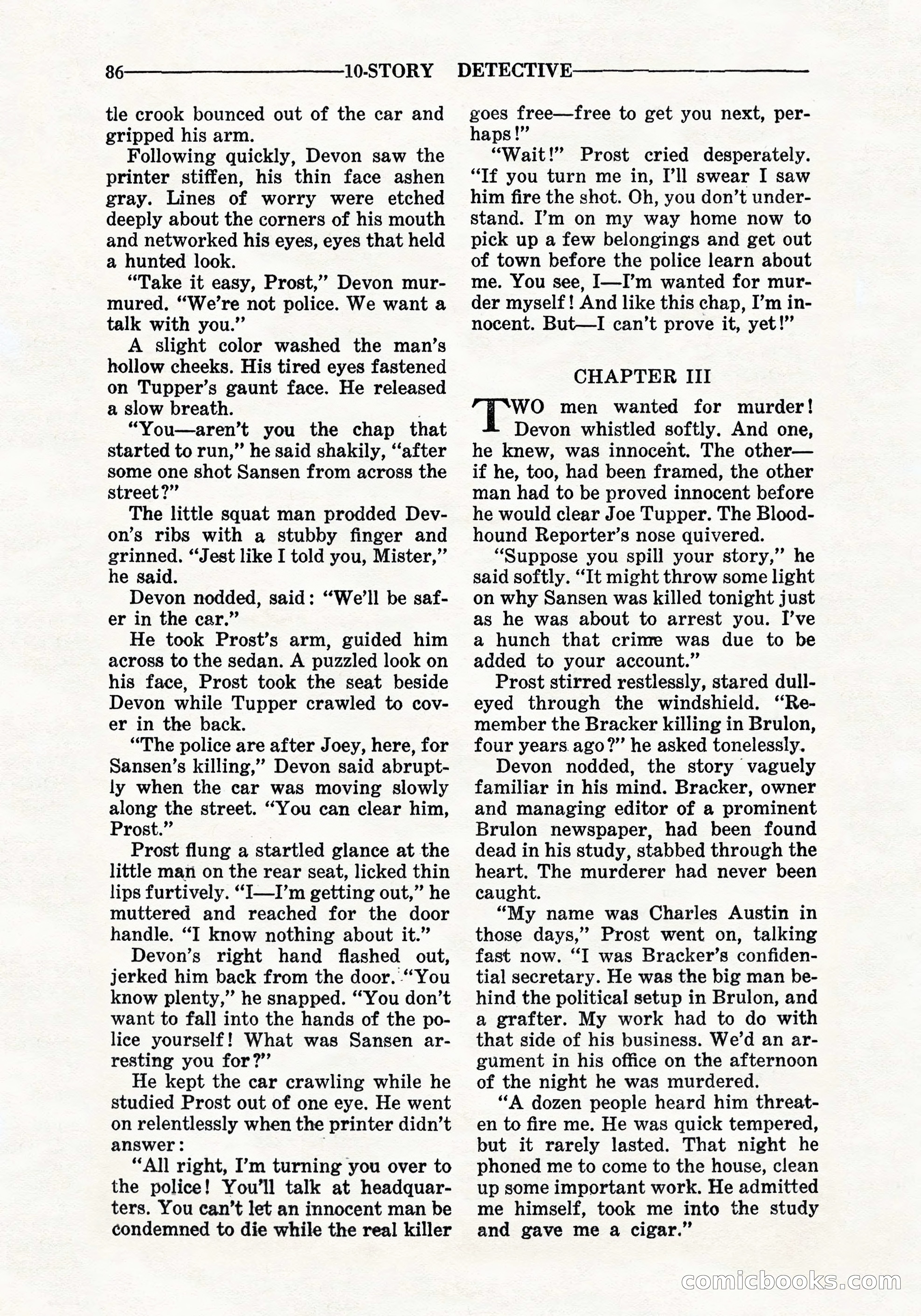 10-Story Detective, September 1941 — page 88 of 114
