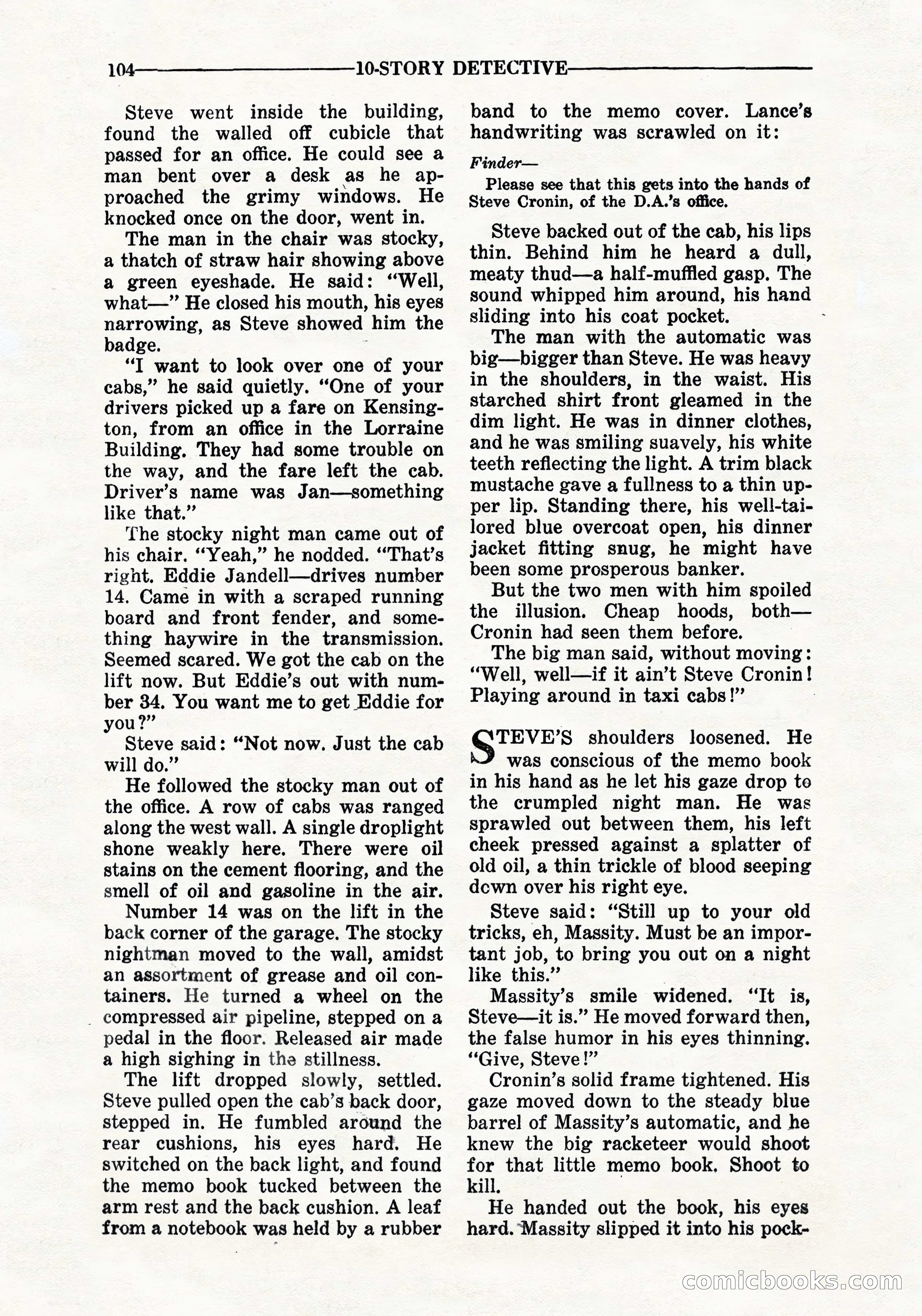 10-Story Detective, September 1941 — page 106 of 114