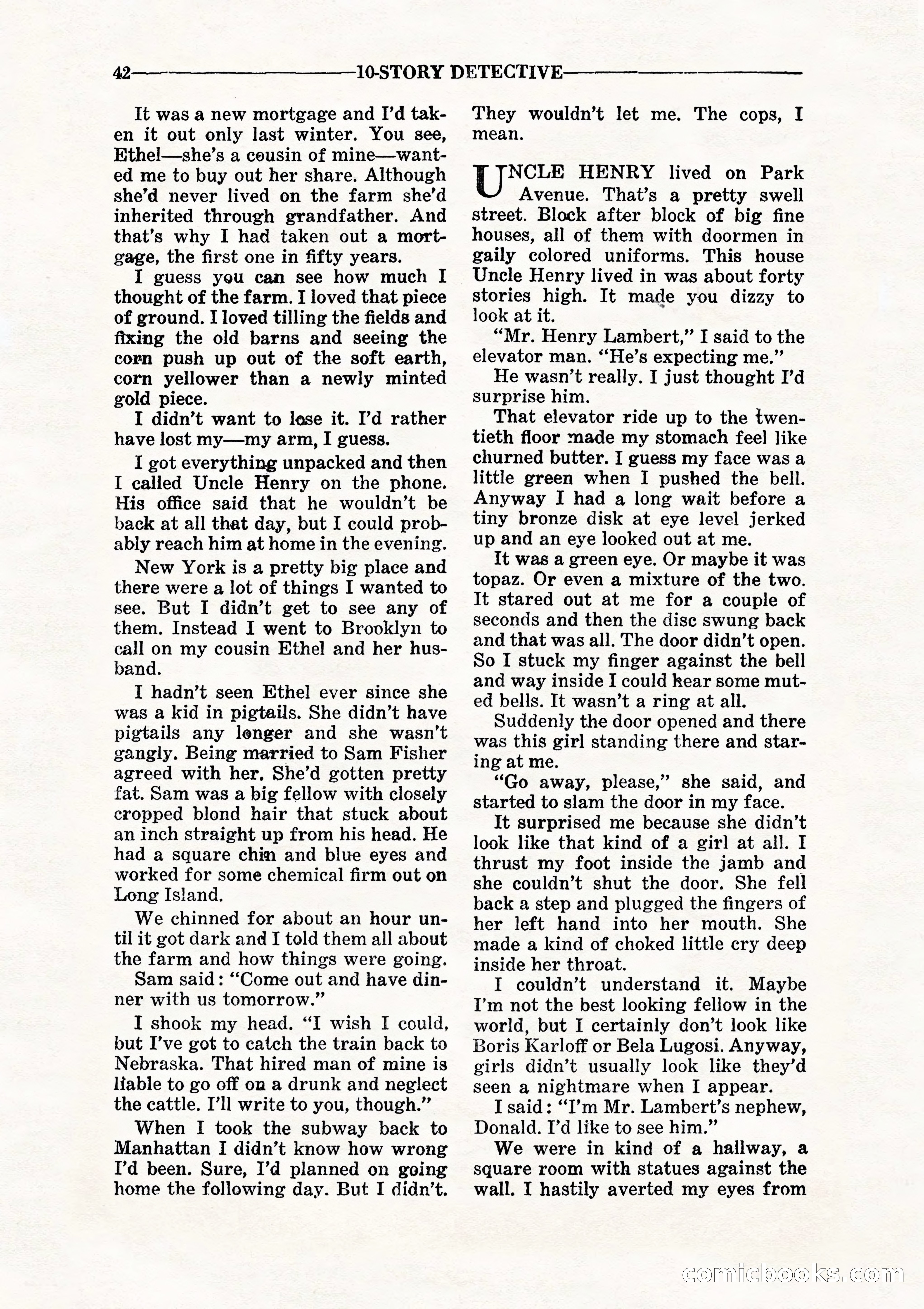 10-Story Detective, July 1942 — page 44 of 116