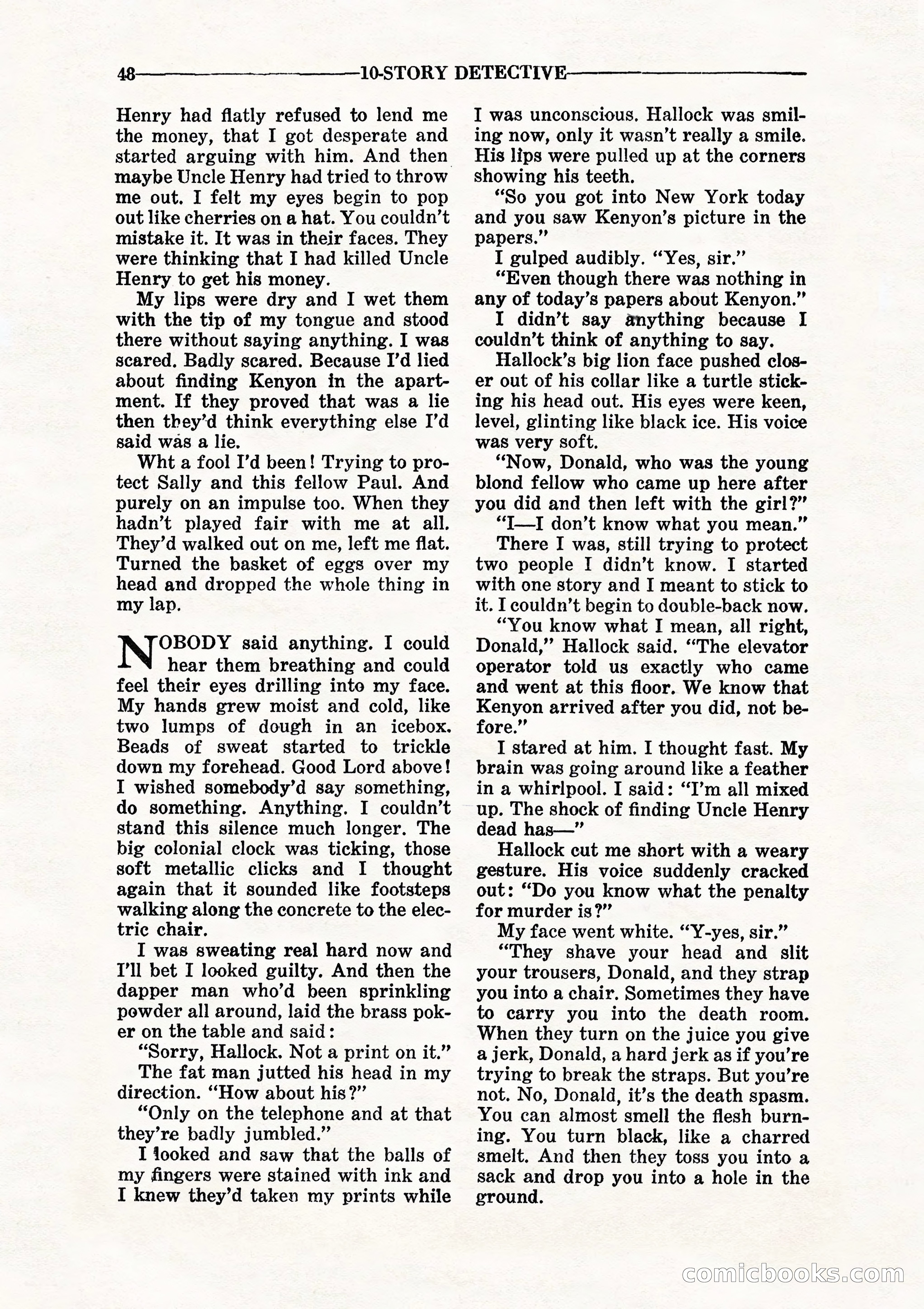 10-Story Detective, July 1942 — page 50 of 116