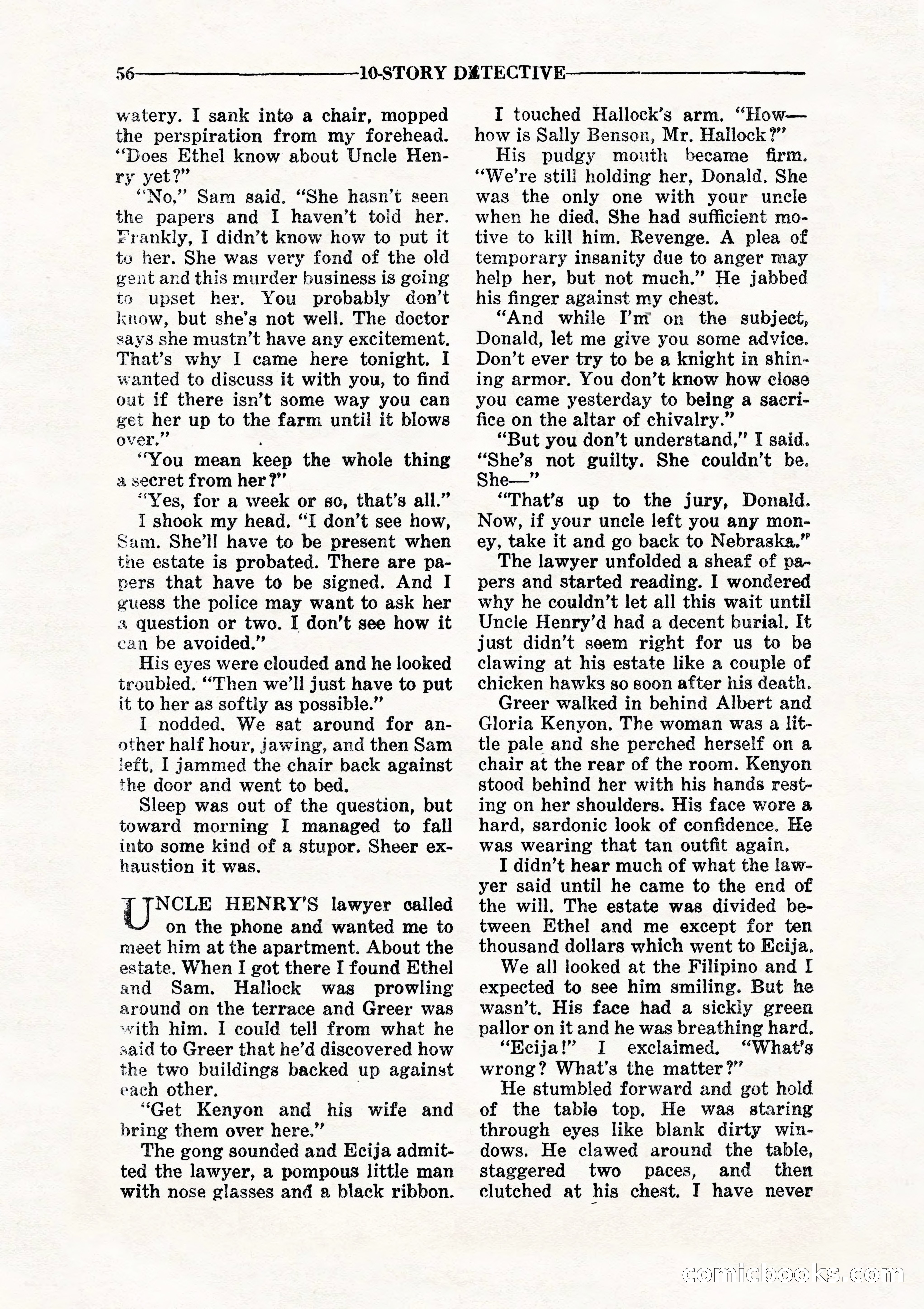 10-Story Detective, July 1942 — page 58 of 116