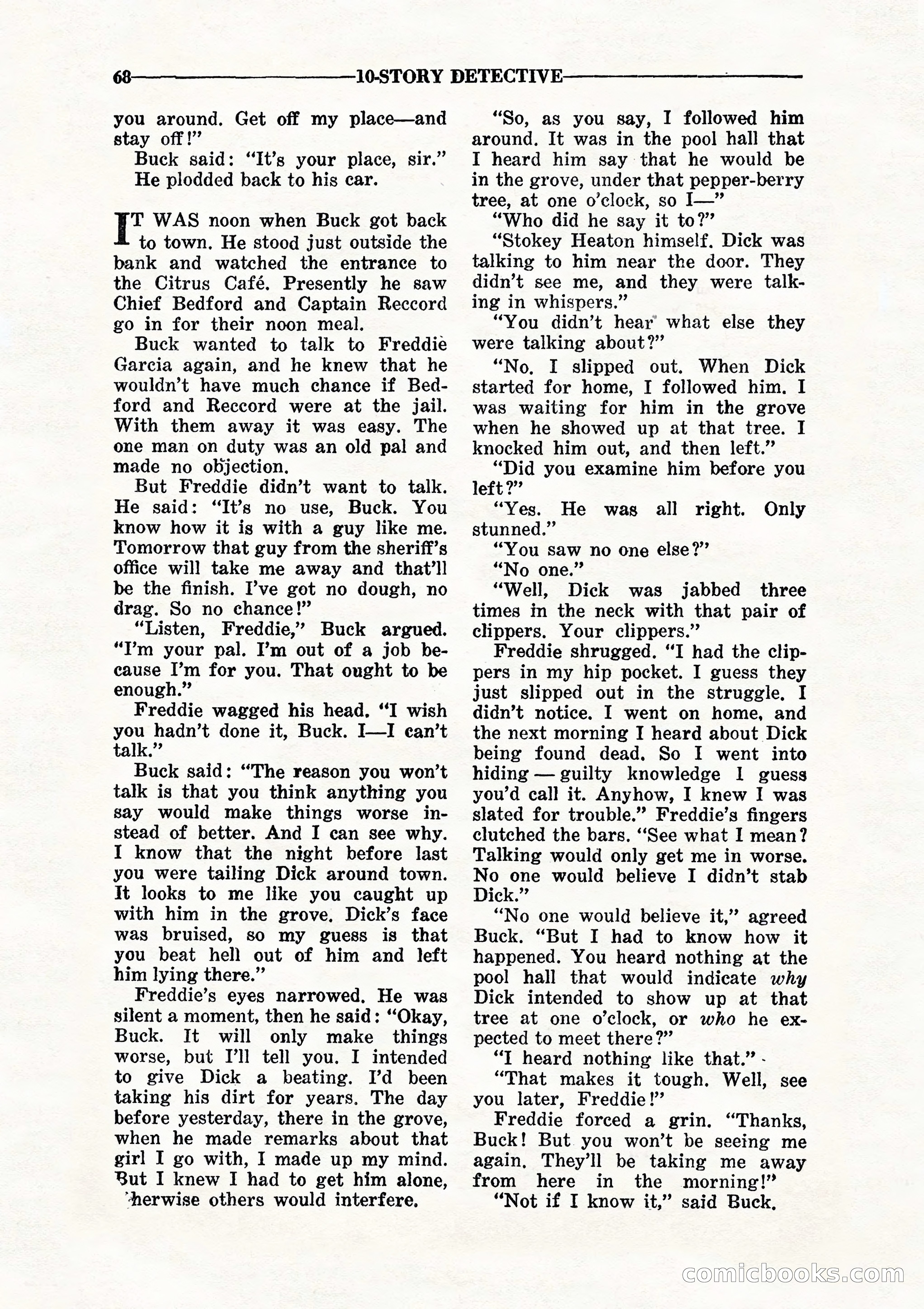 10-Story Detective, July 1942 — page 70 of 116
