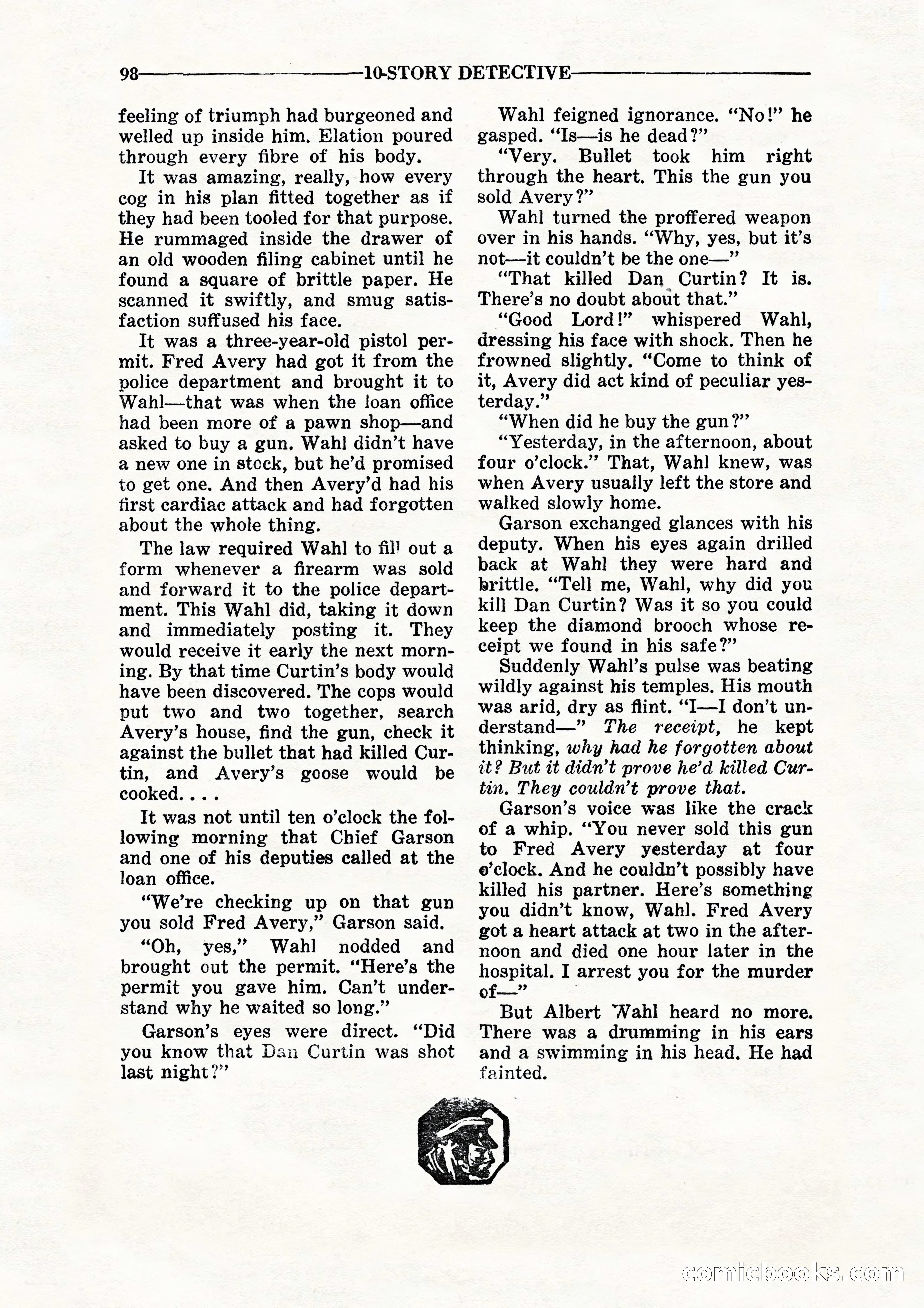 10-Story Detective, July 1942 — page 100 of 116