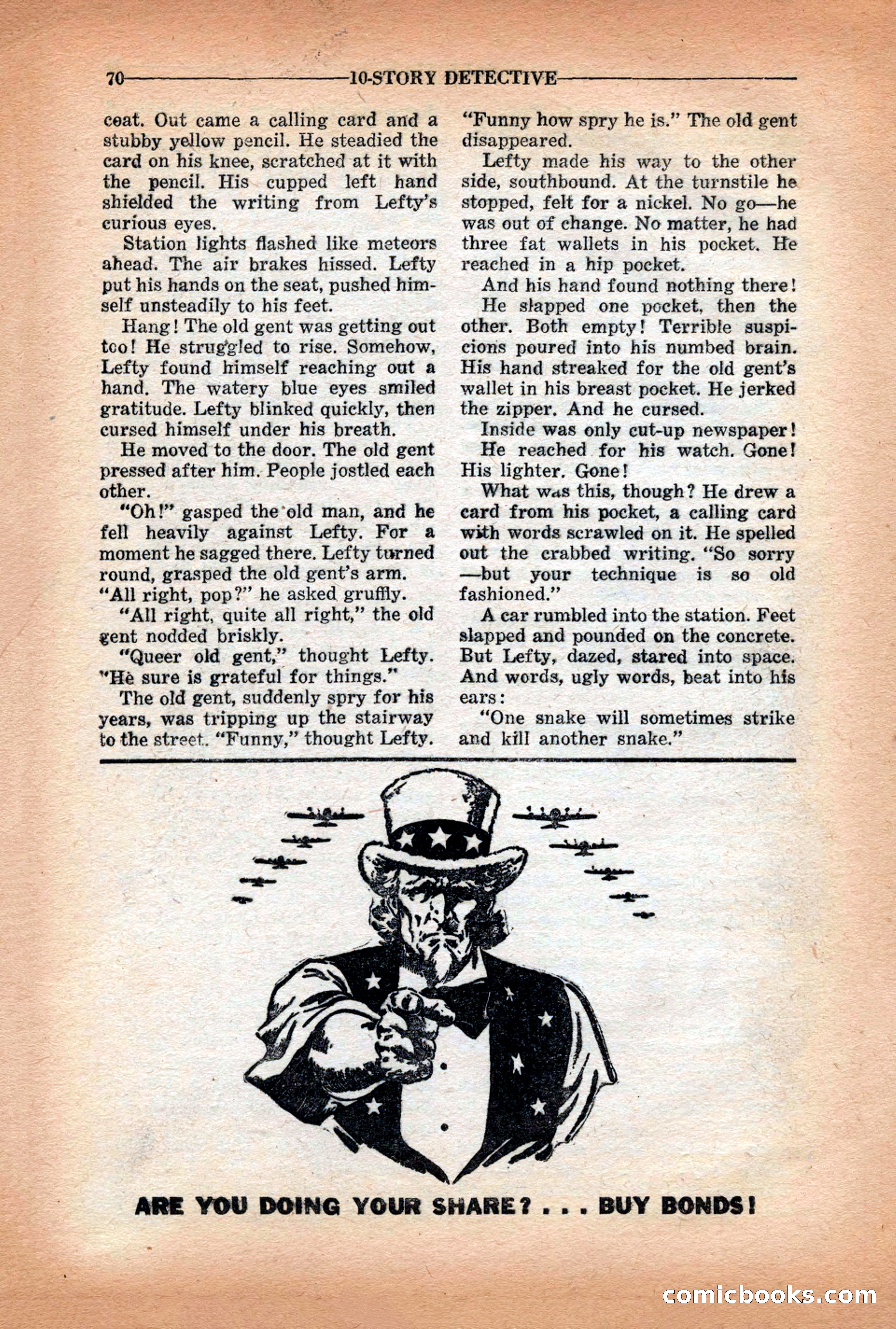 10-Story Detective Magazine Cover — page 72 of 116