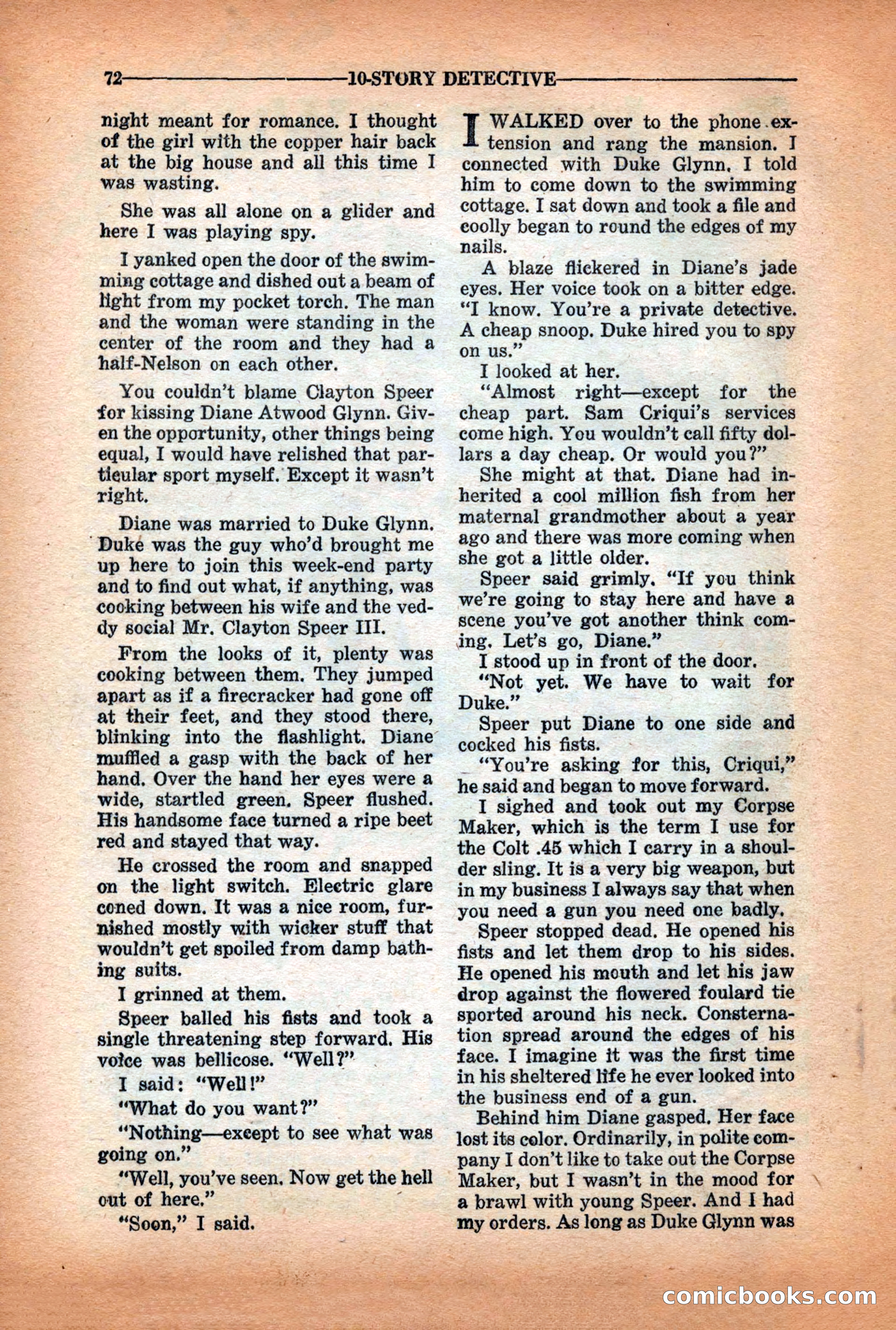 10-Story Detective Magazine Cover — page 74 of 116