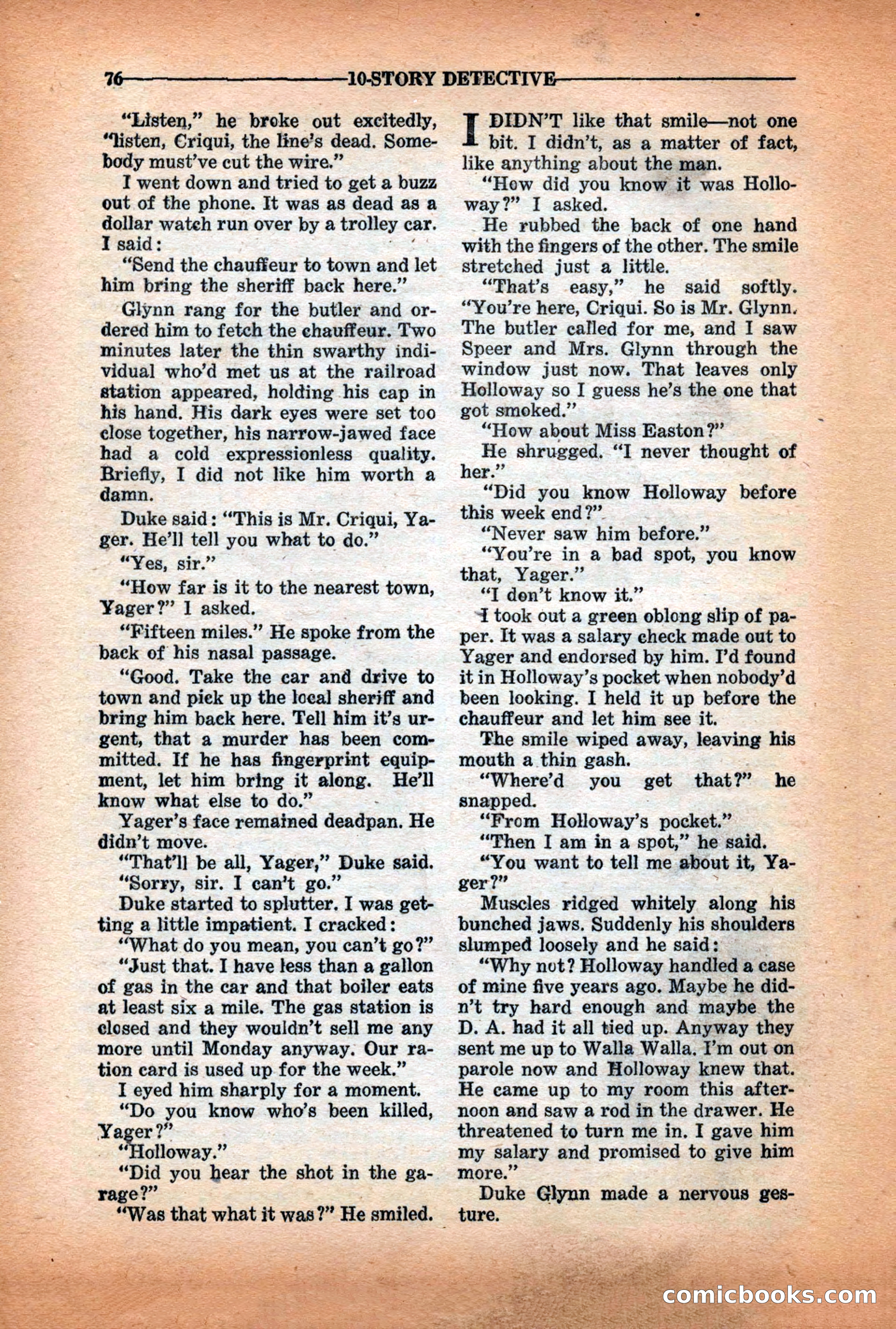 10-Story Detective Magazine Cover — page 78 of 116