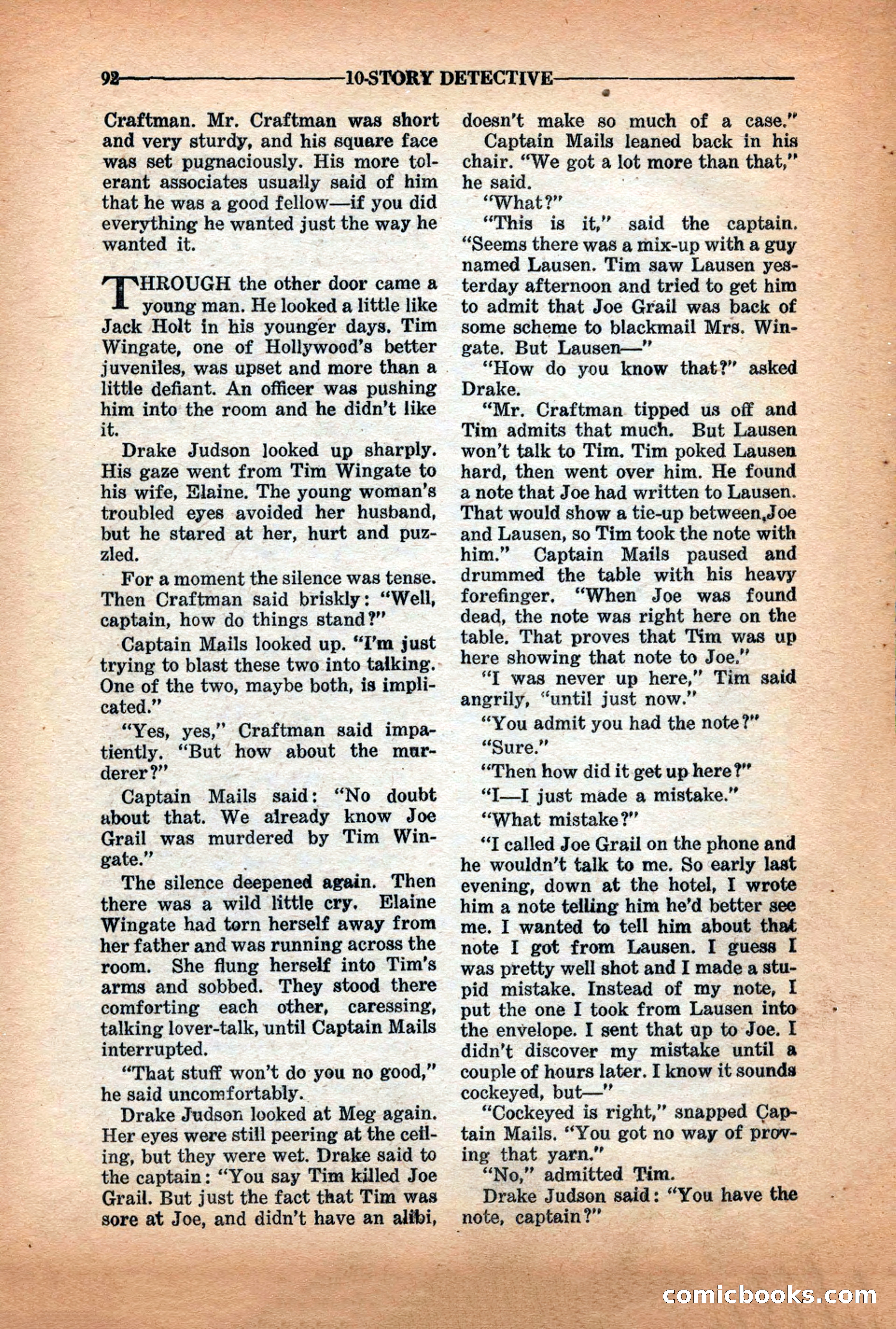10-Story Detective Magazine Cover — page 94 of 116