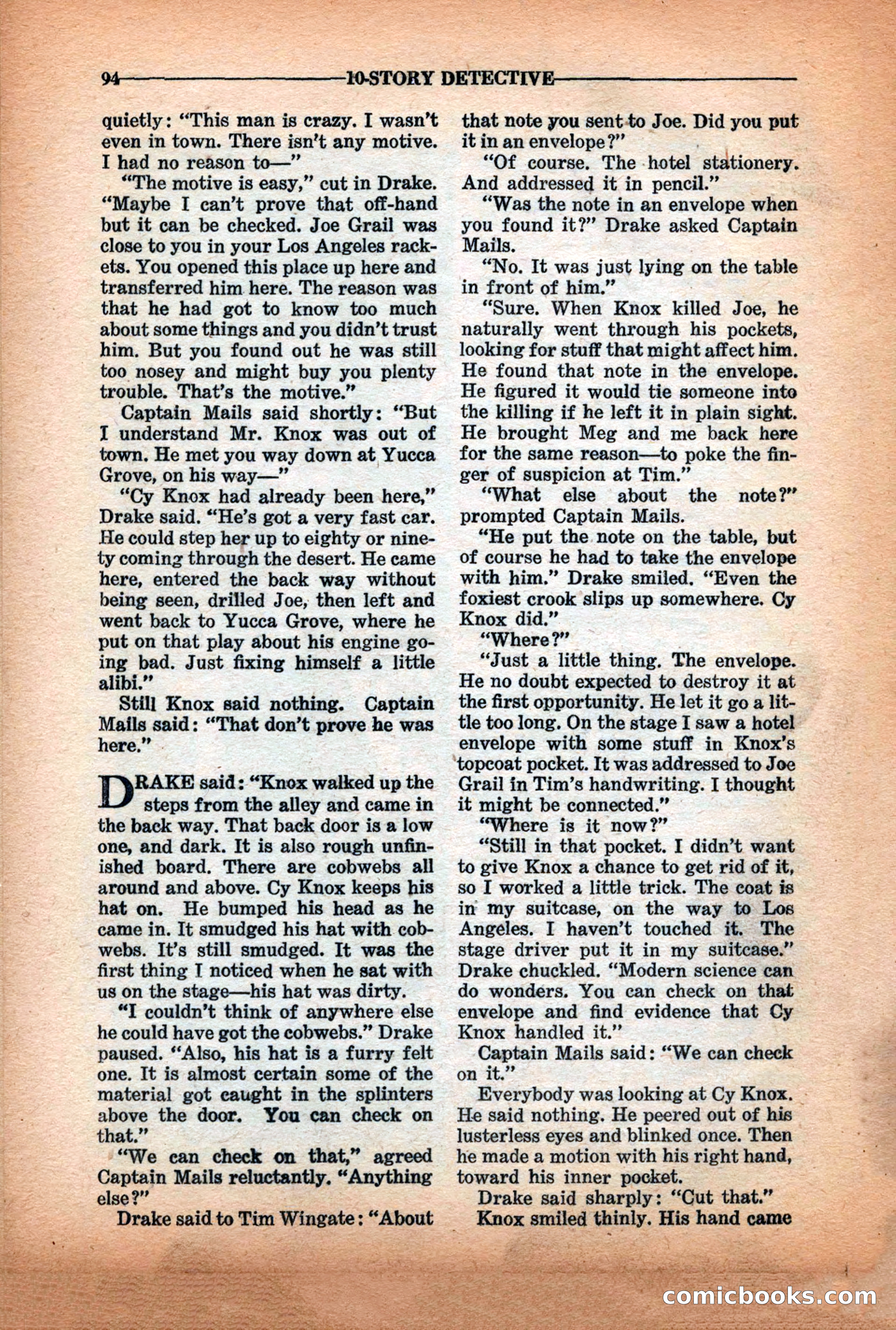 10-Story Detective Magazine Cover — page 96 of 116