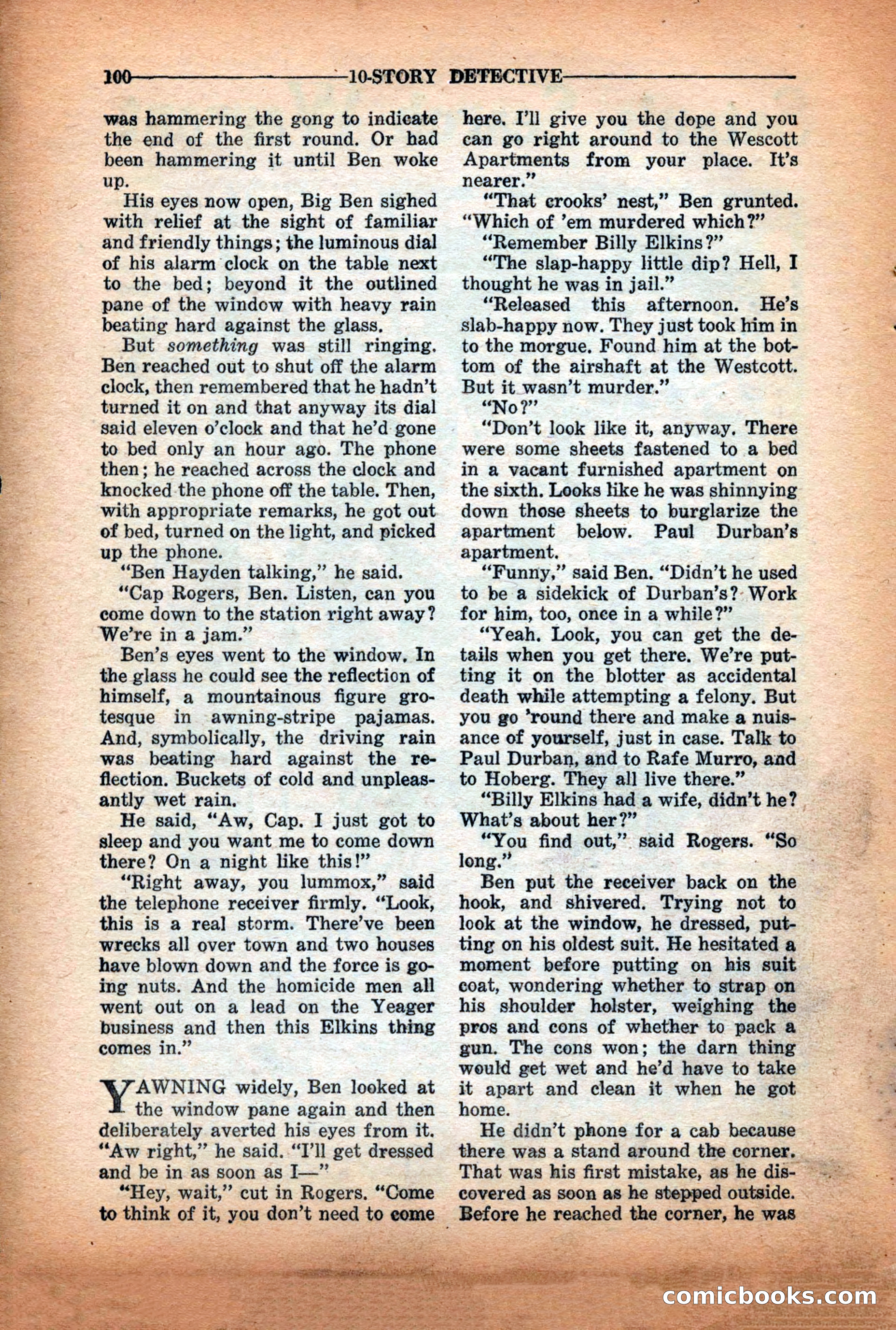 10-Story Detective Magazine Cover — page 102 of 116