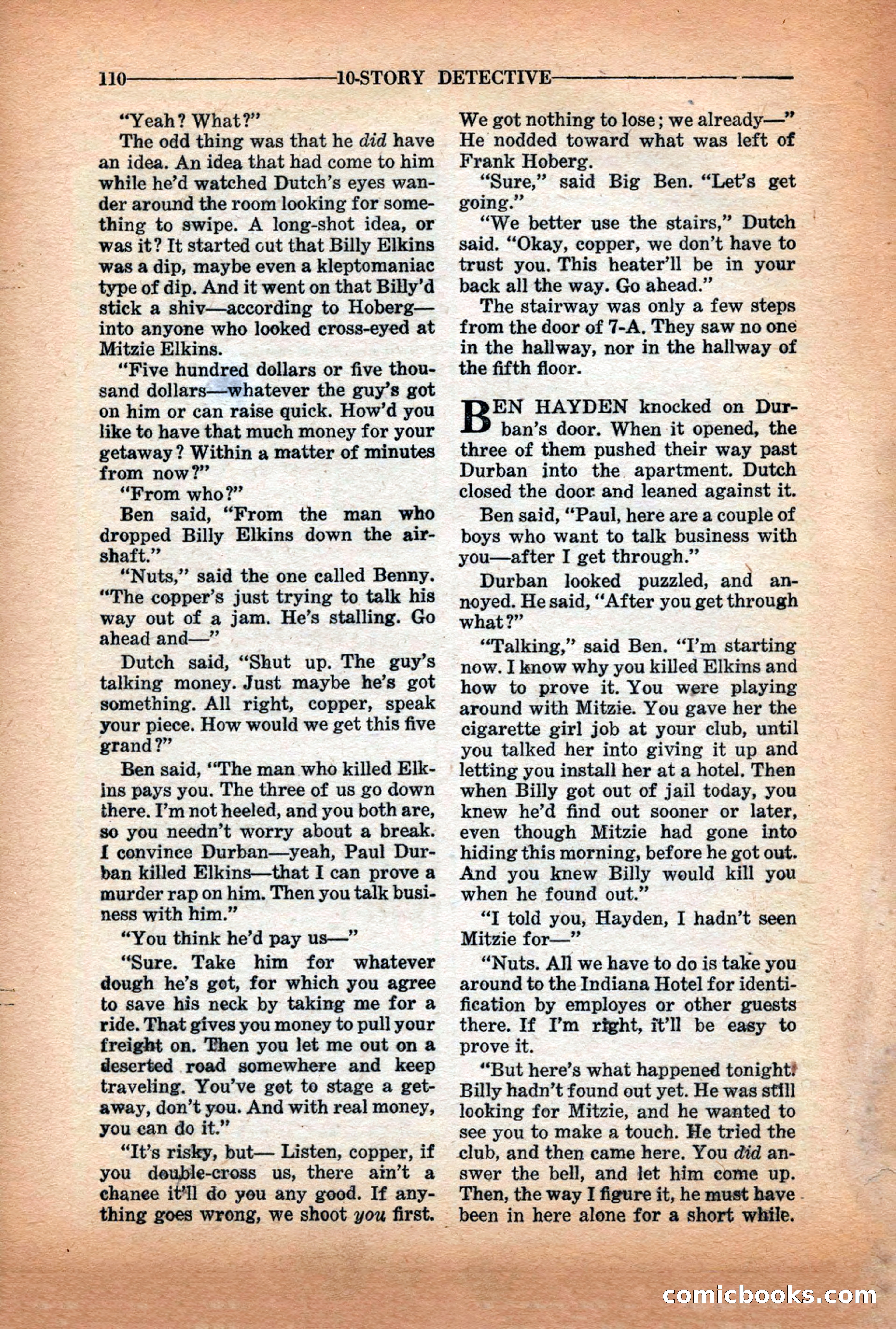 10-Story Detective Magazine Cover — page 112 of 116