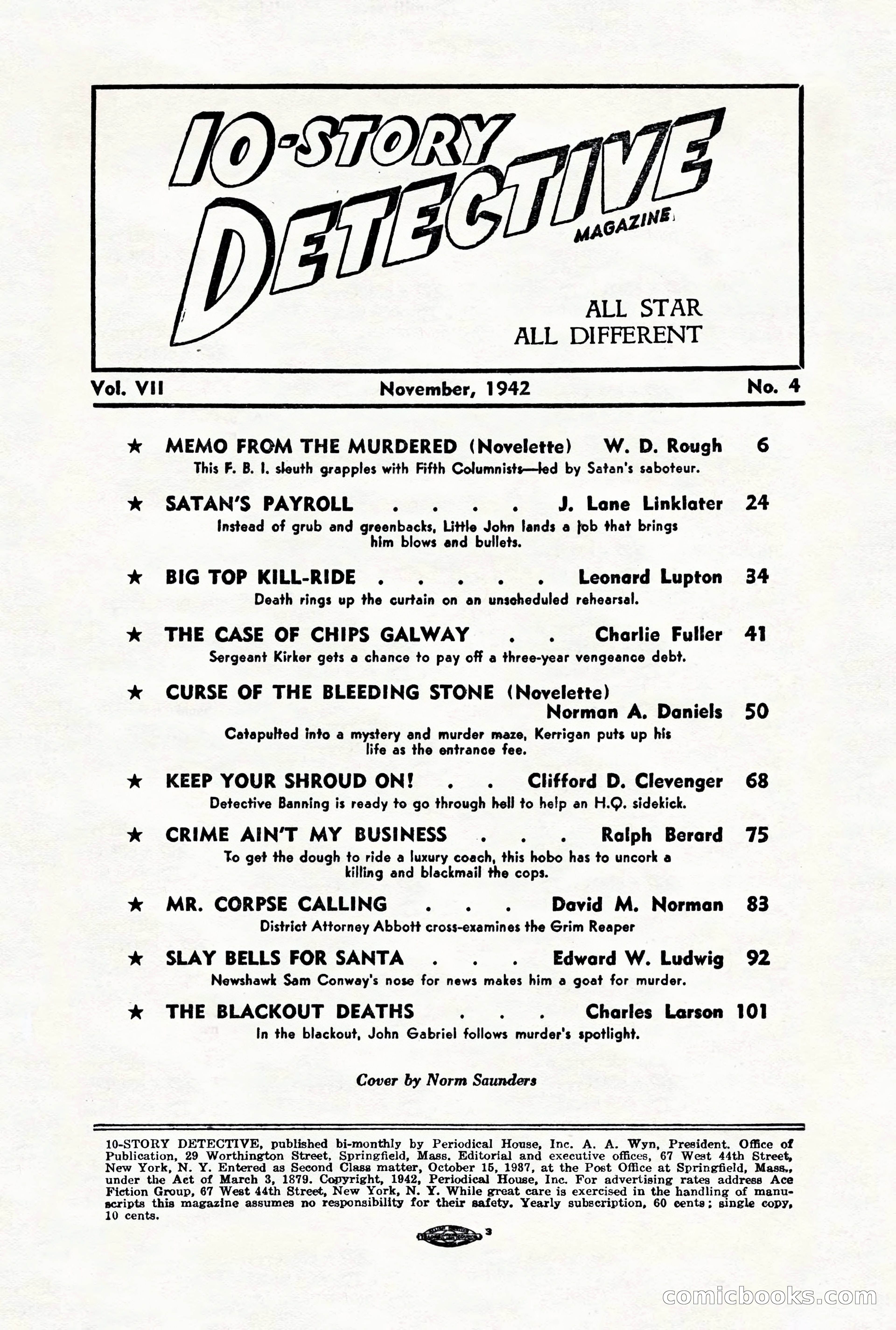 10-Story Detective, November 1942 — page 4 of 116