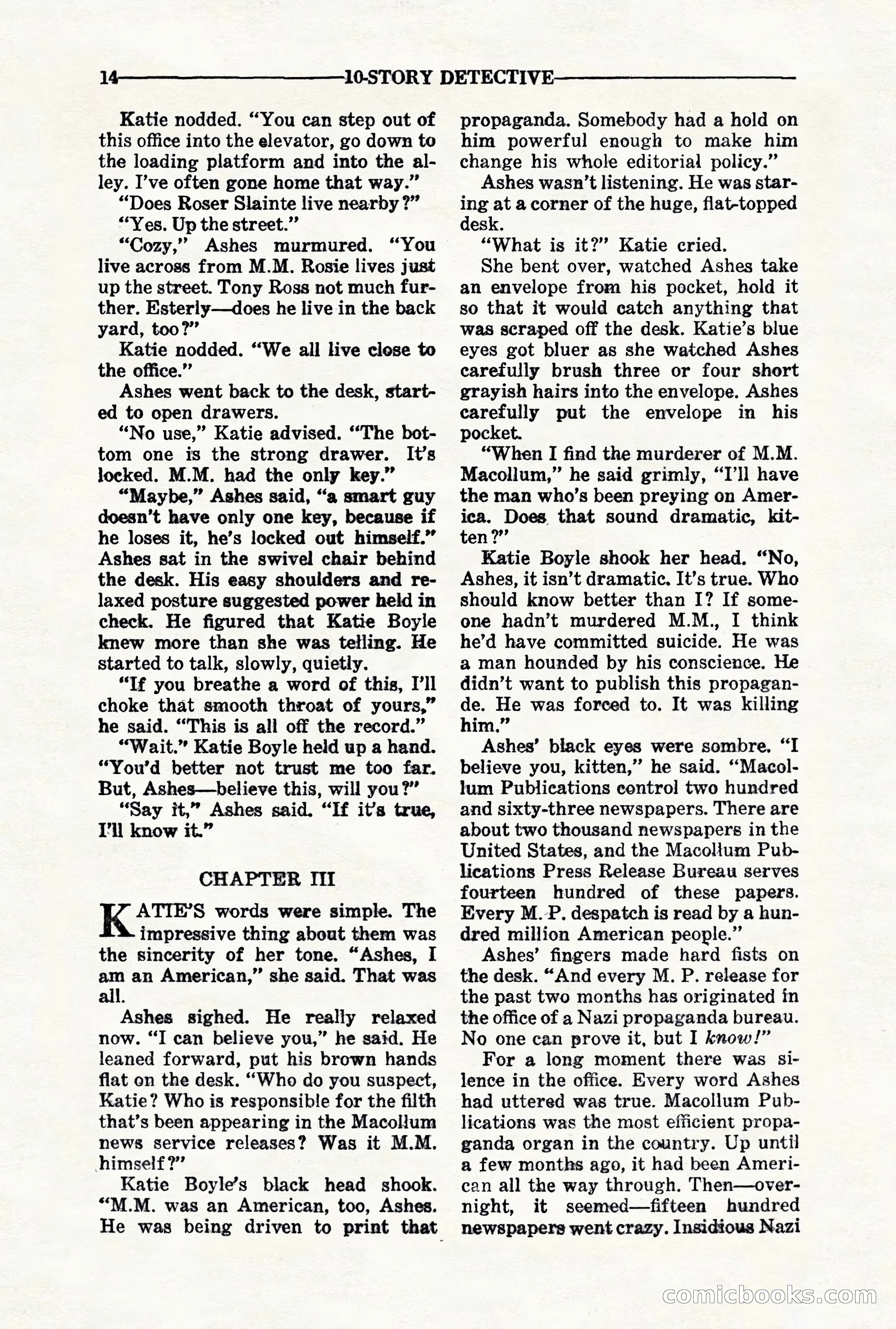 10-Story Detective, November 1942 — page 16 of 116