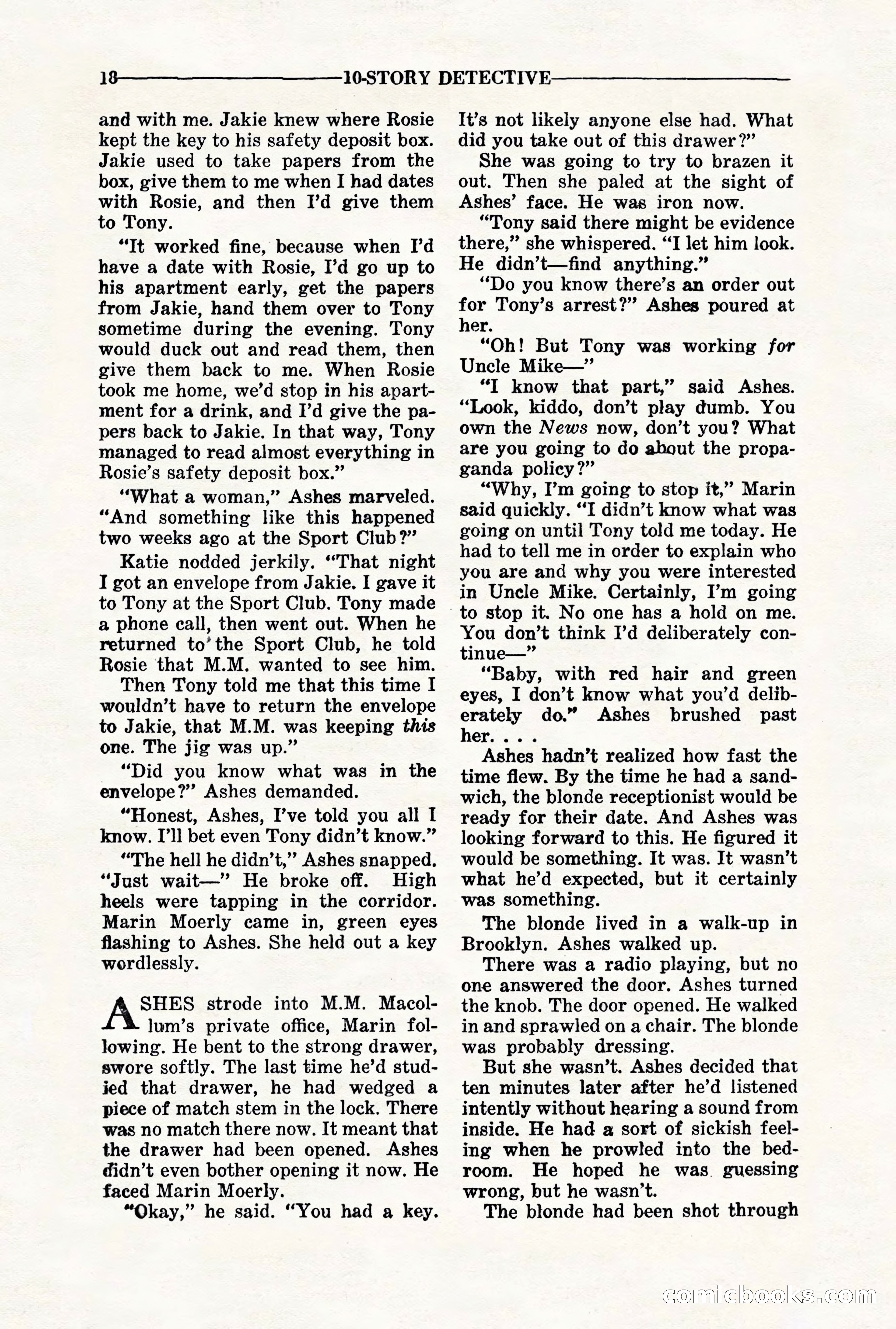 10-Story Detective, November 1942 — page 20 of 116