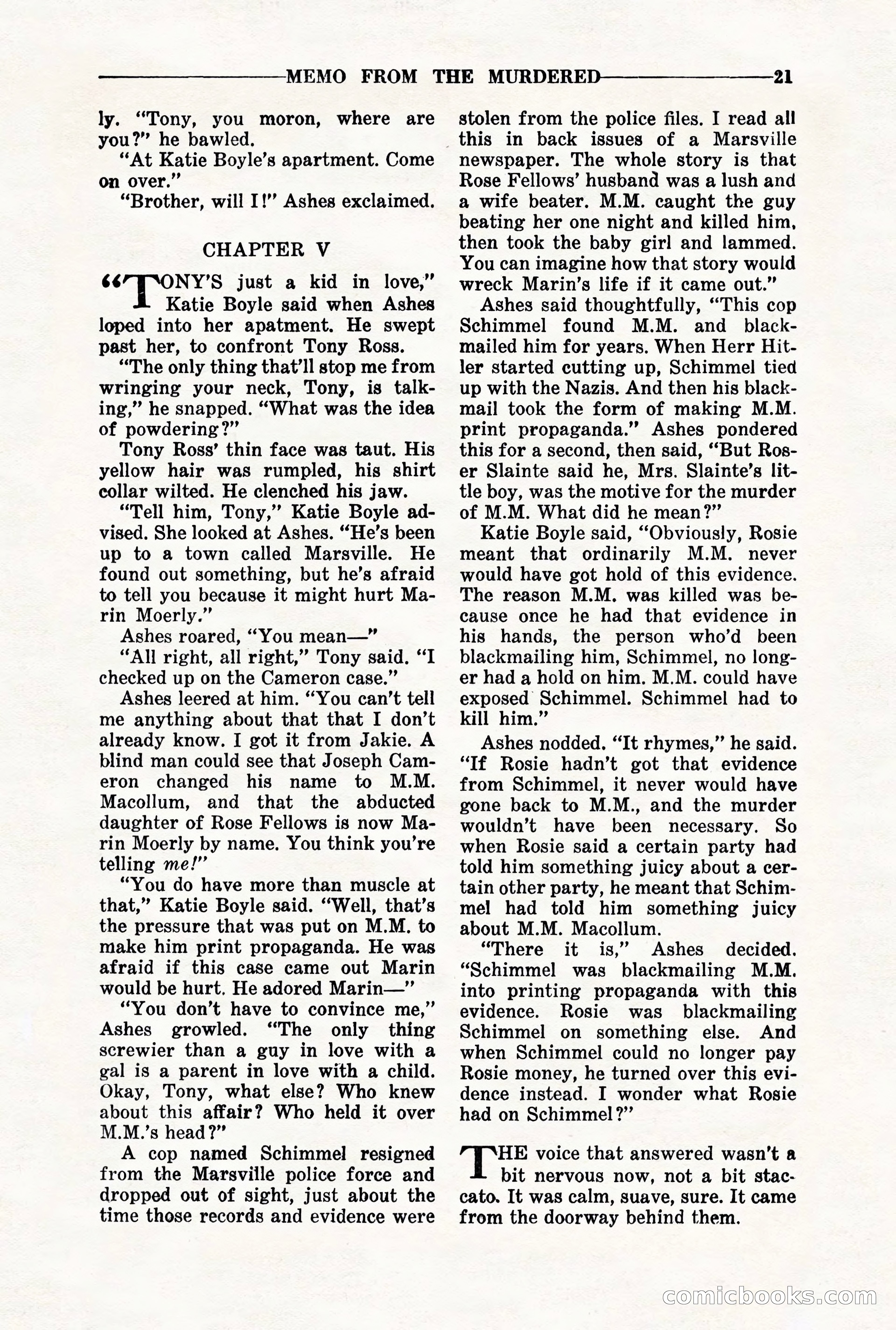 10-Story Detective, November 1942 — page 23 of 116