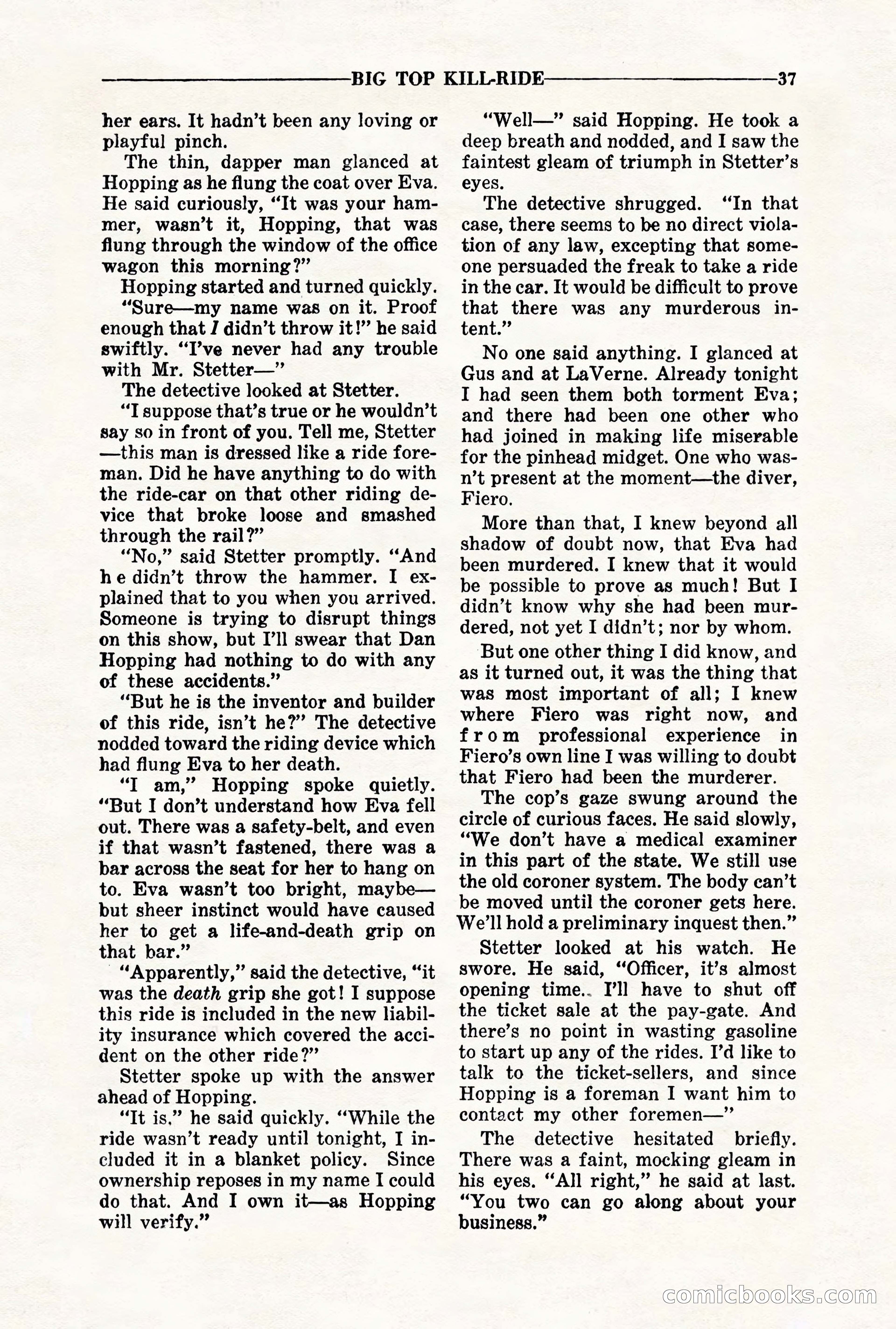 10-Story Detective, November 1942 — page 39 of 116
