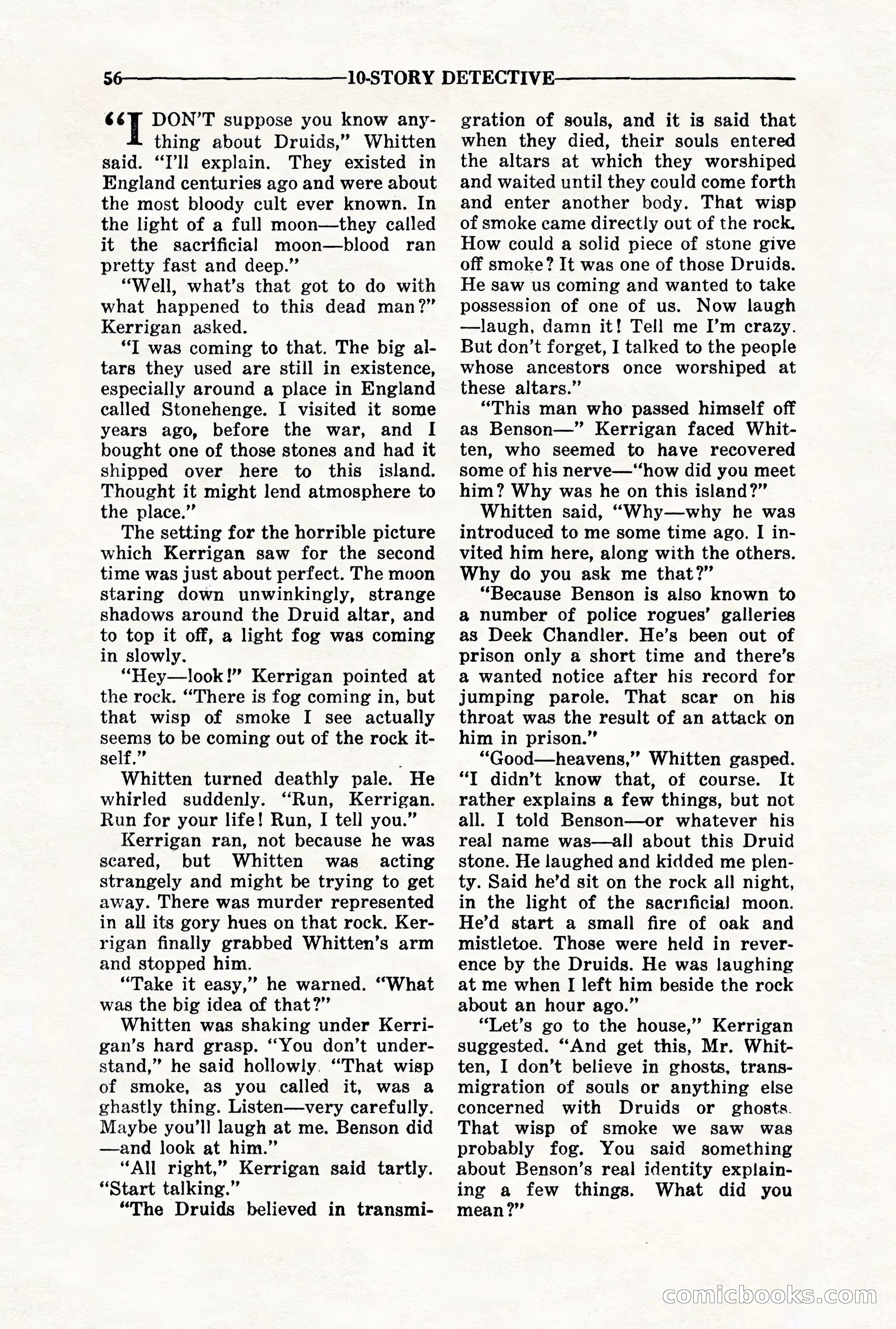 10-Story Detective, November 1942 — page 58 of 116