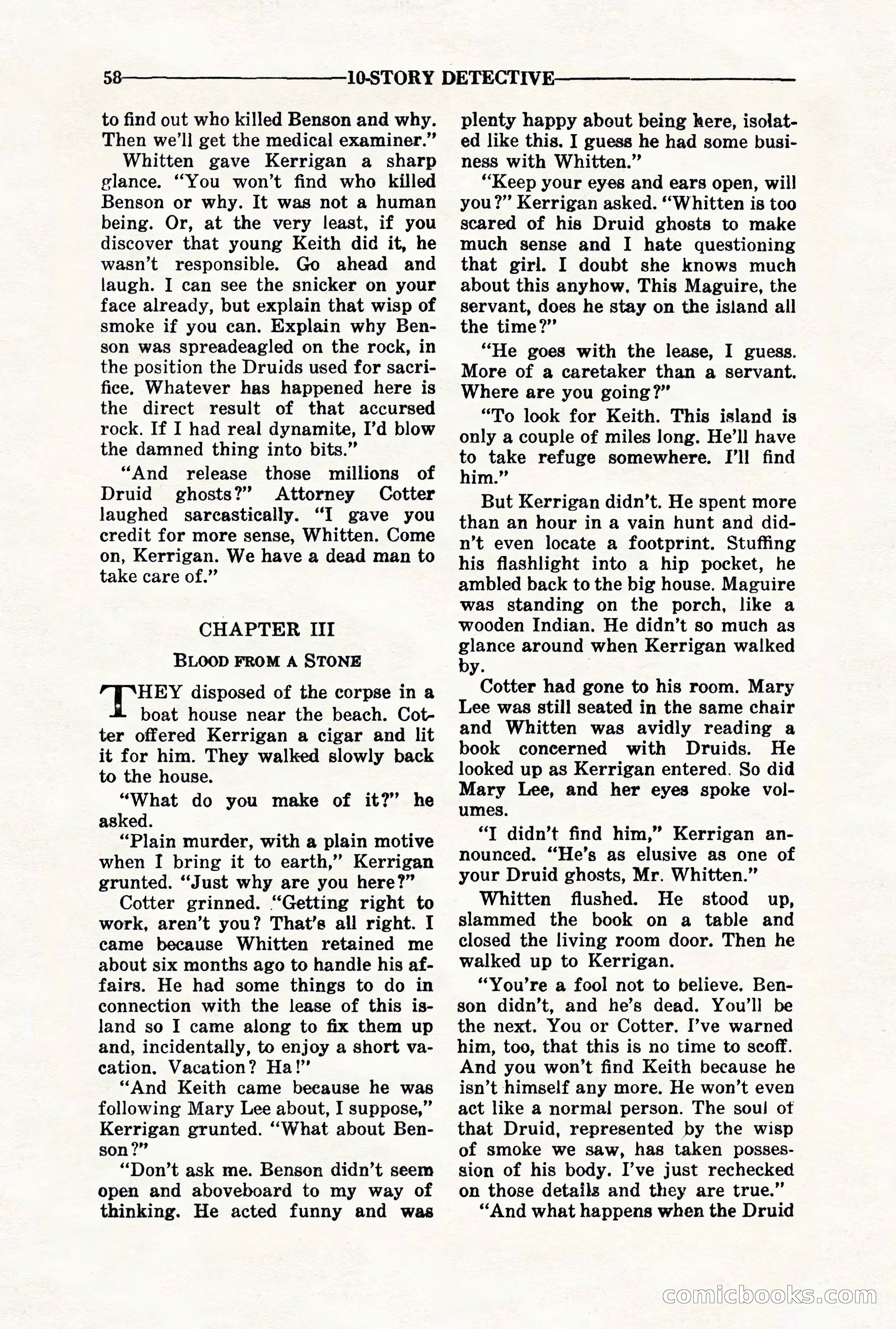 10-Story Detective, November 1942 — page 60 of 116