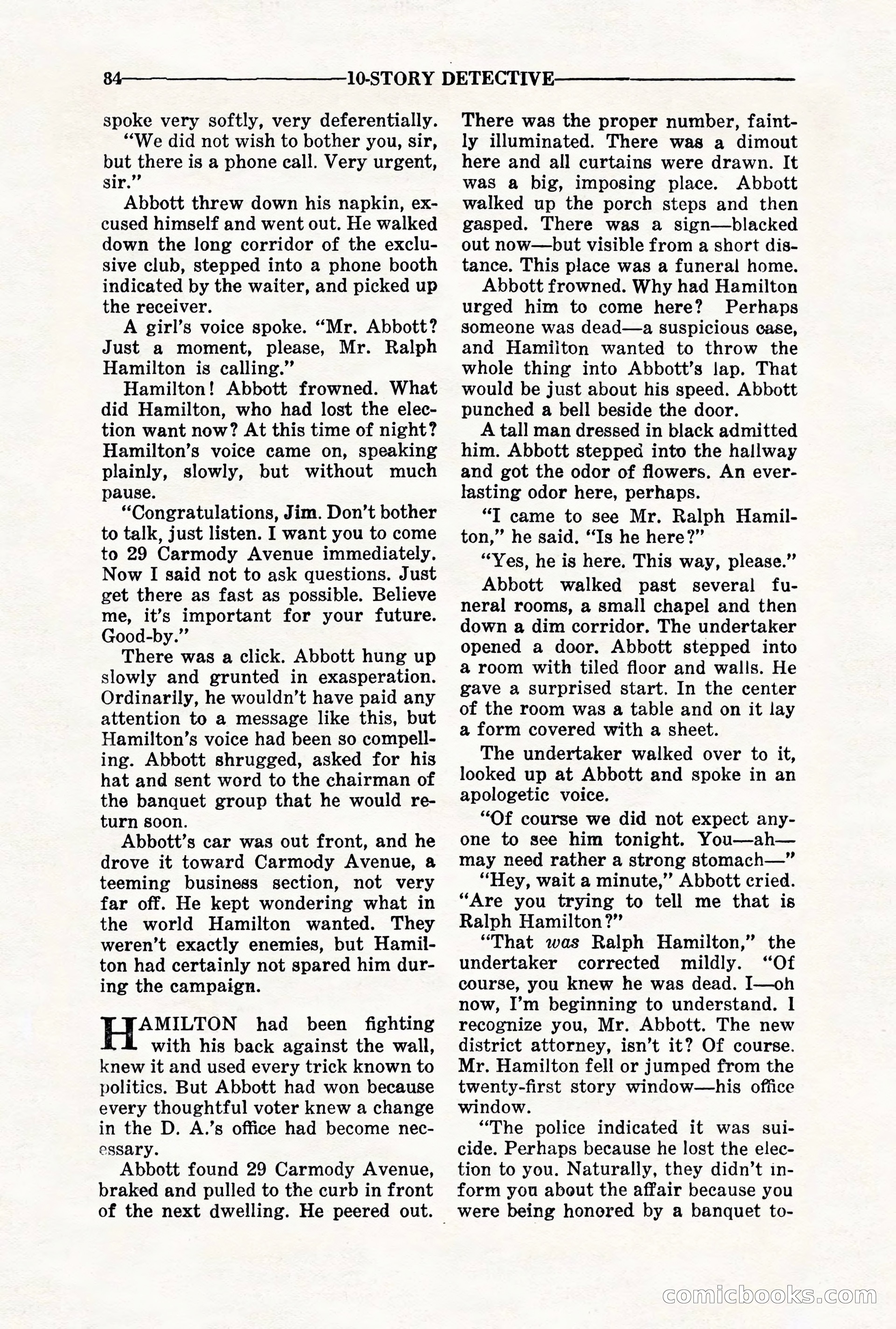 10-Story Detective, November 1942 — page 86 of 116