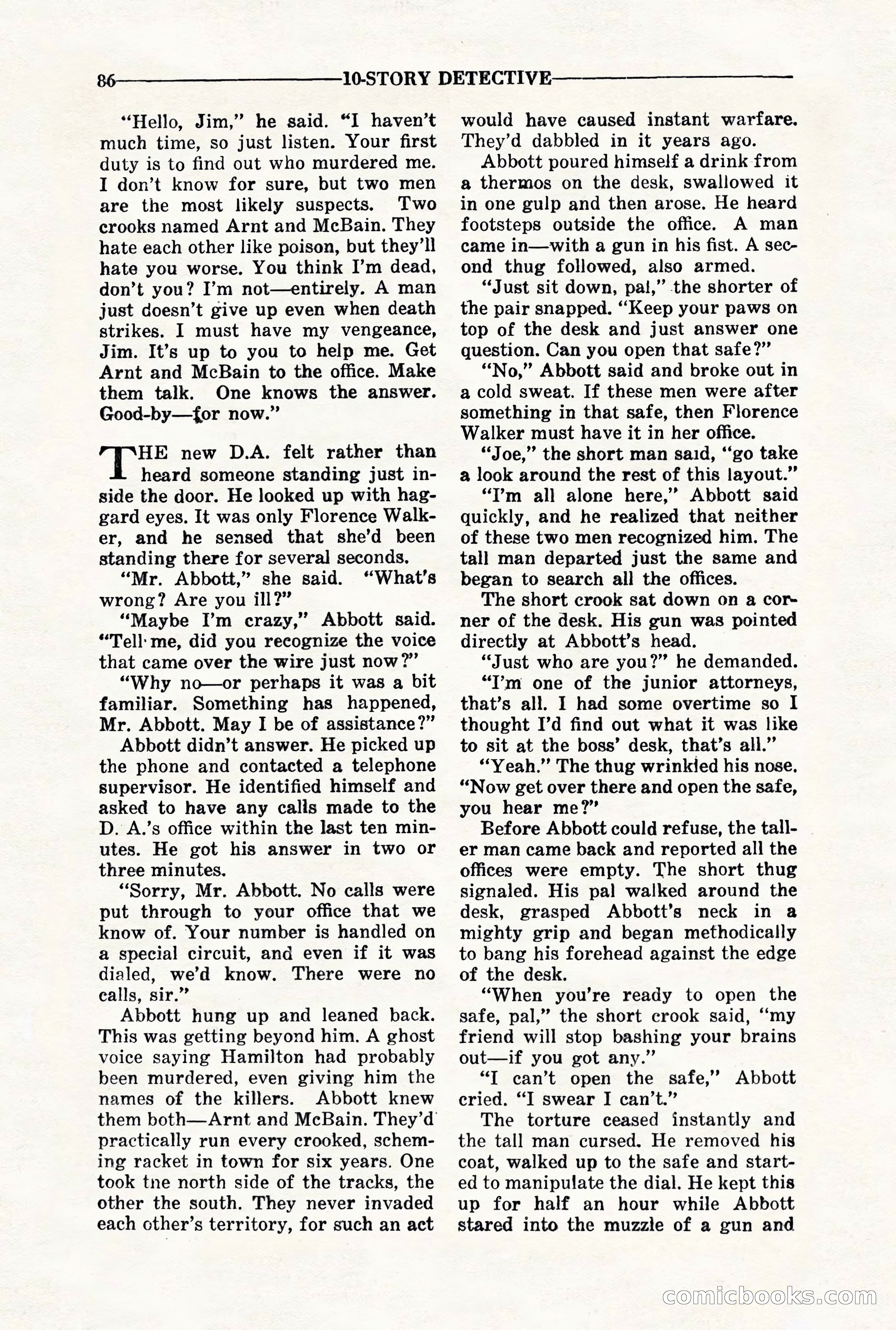10-Story Detective, November 1942 — page 88 of 116
