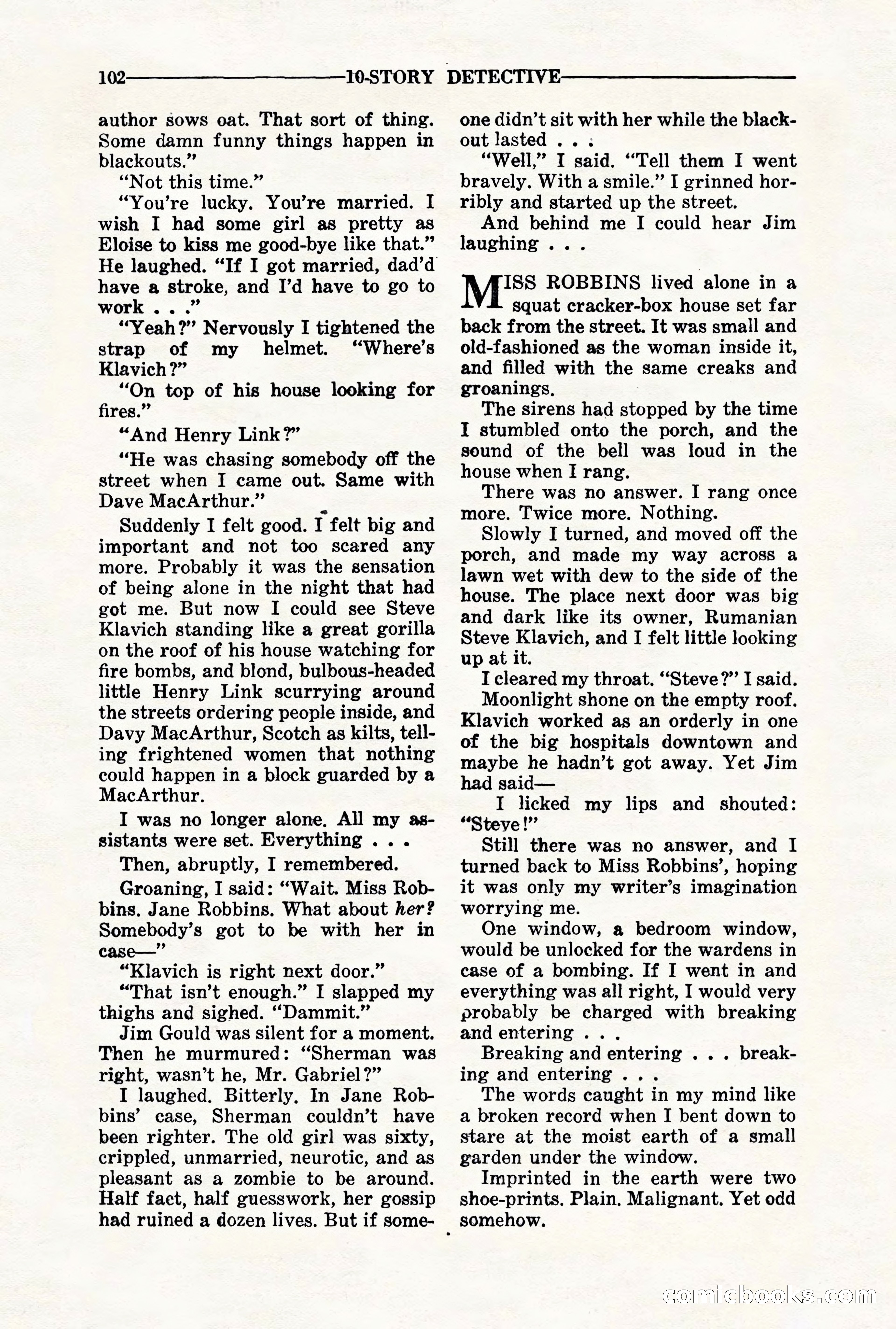 10-Story Detective, November 1942 — page 104 of 116