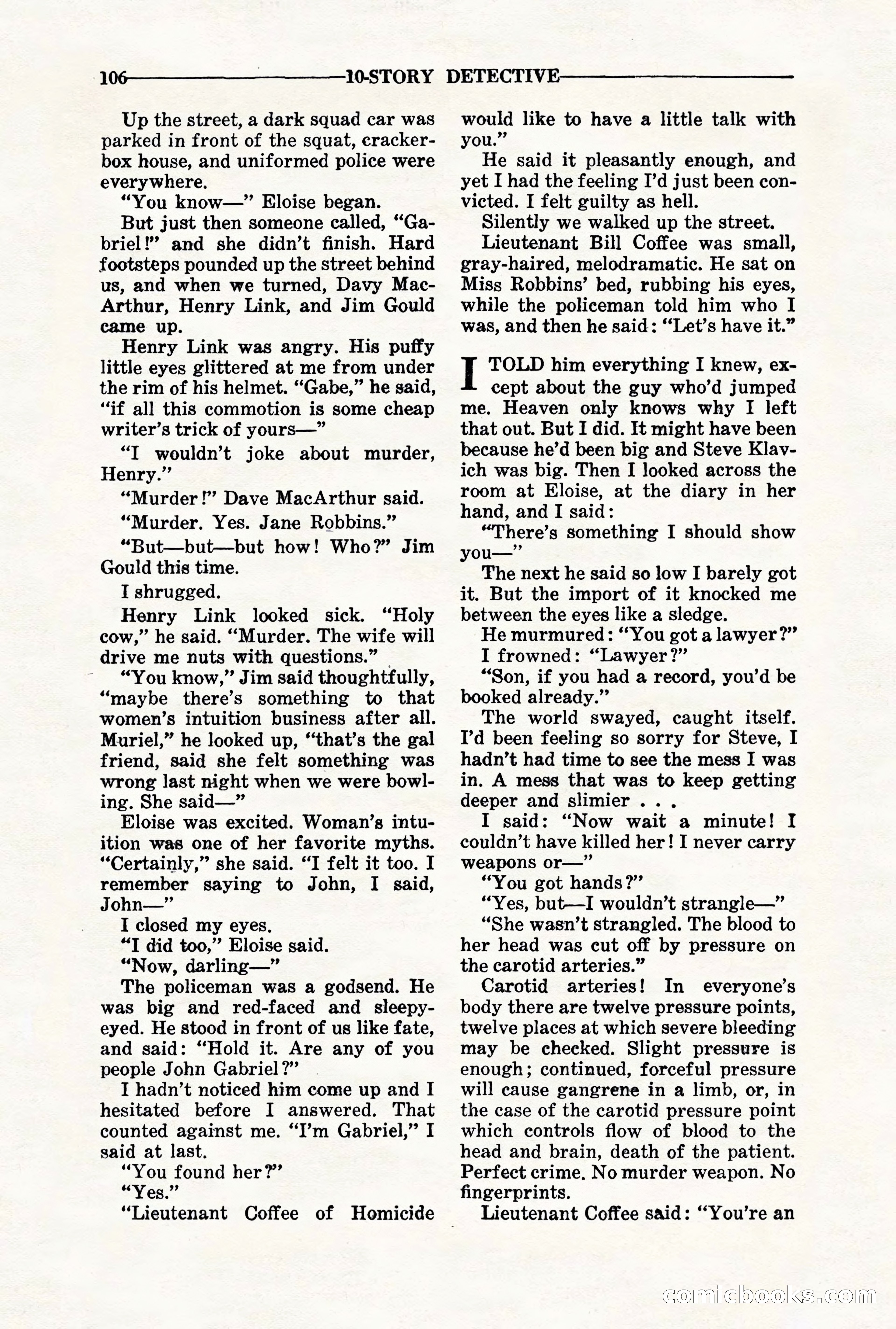 10-Story Detective, November 1942 — page 108 of 116