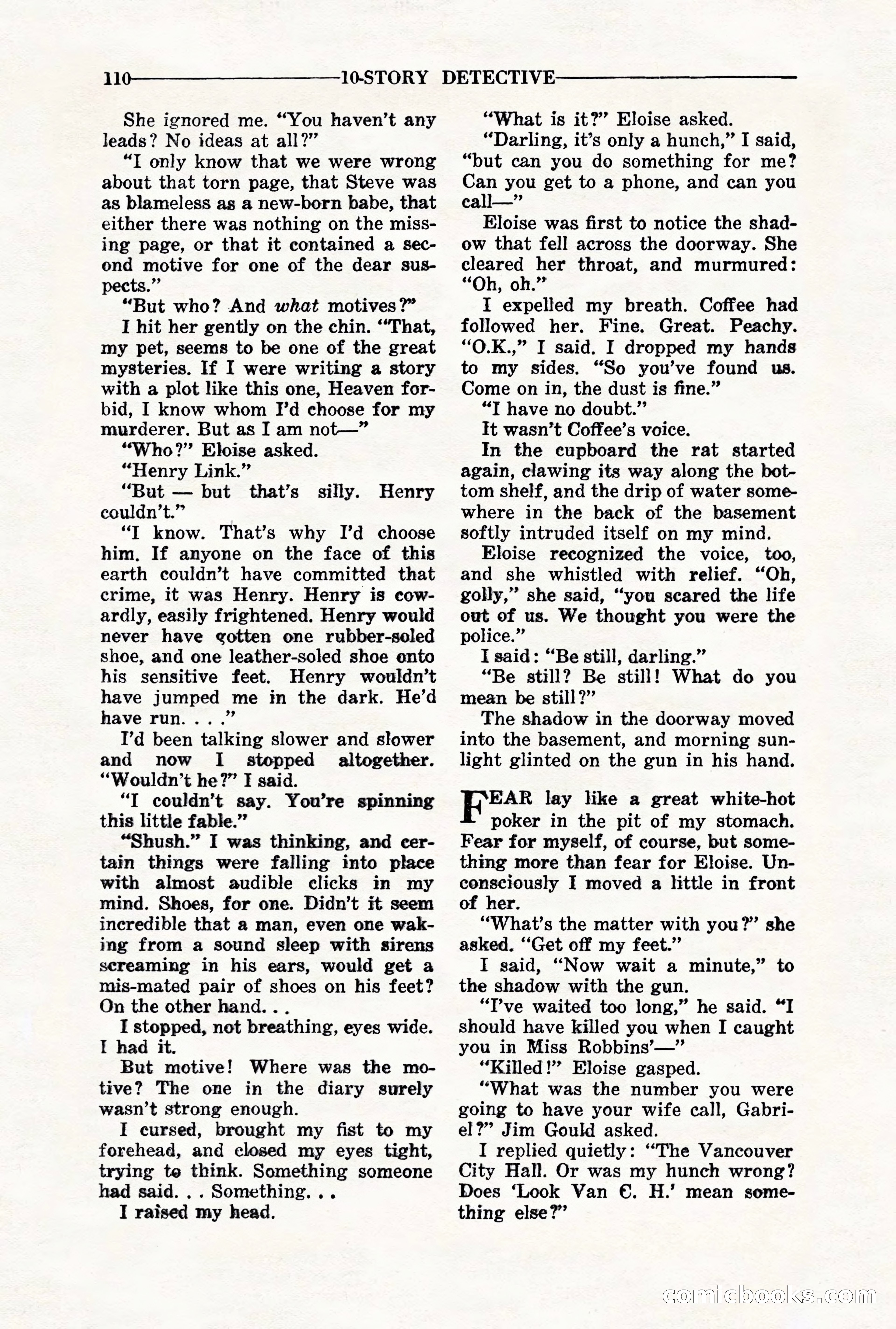 10-Story Detective, November 1942 — page 112 of 116