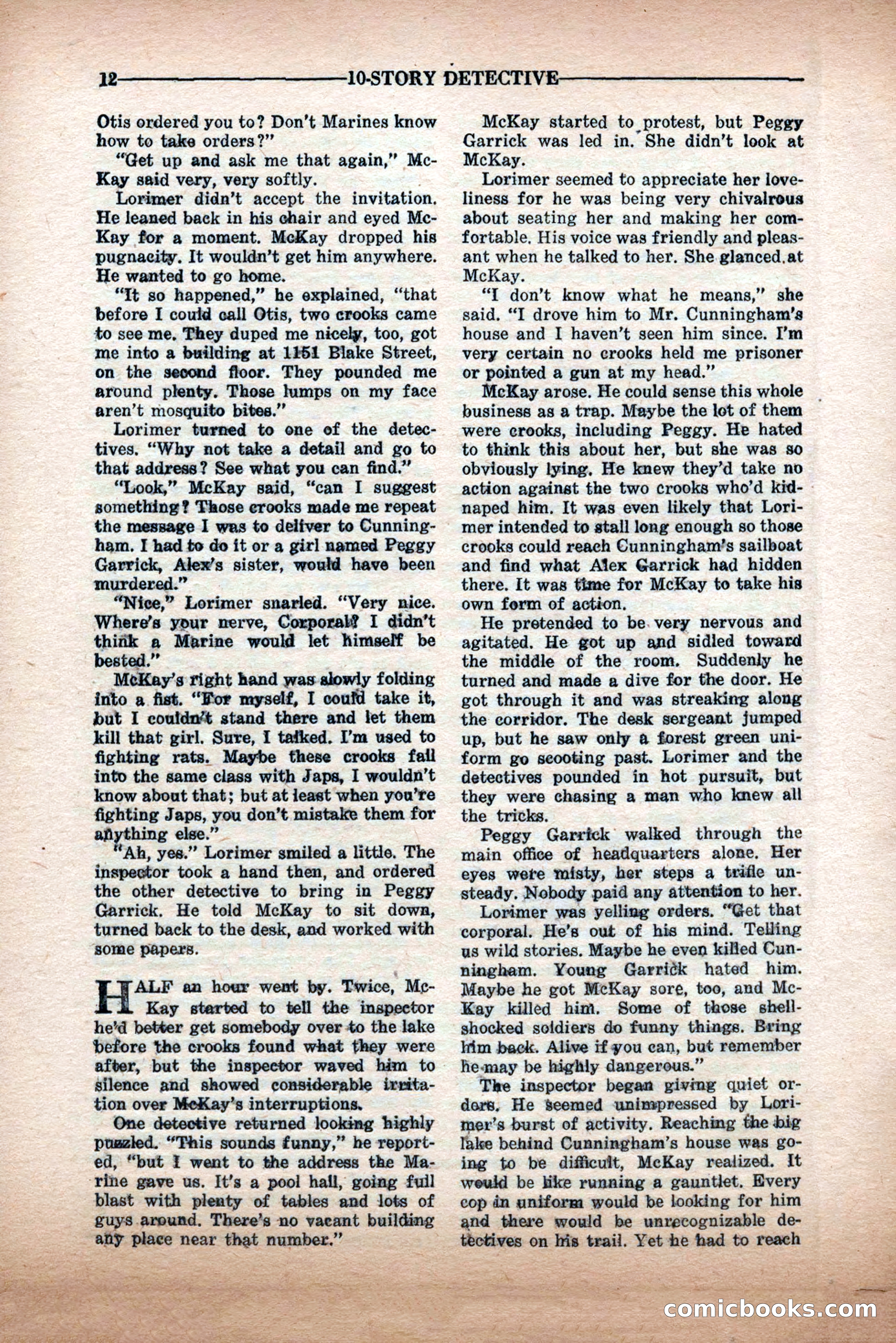 10-Story Detective Magazine Cover — page 14 of 84