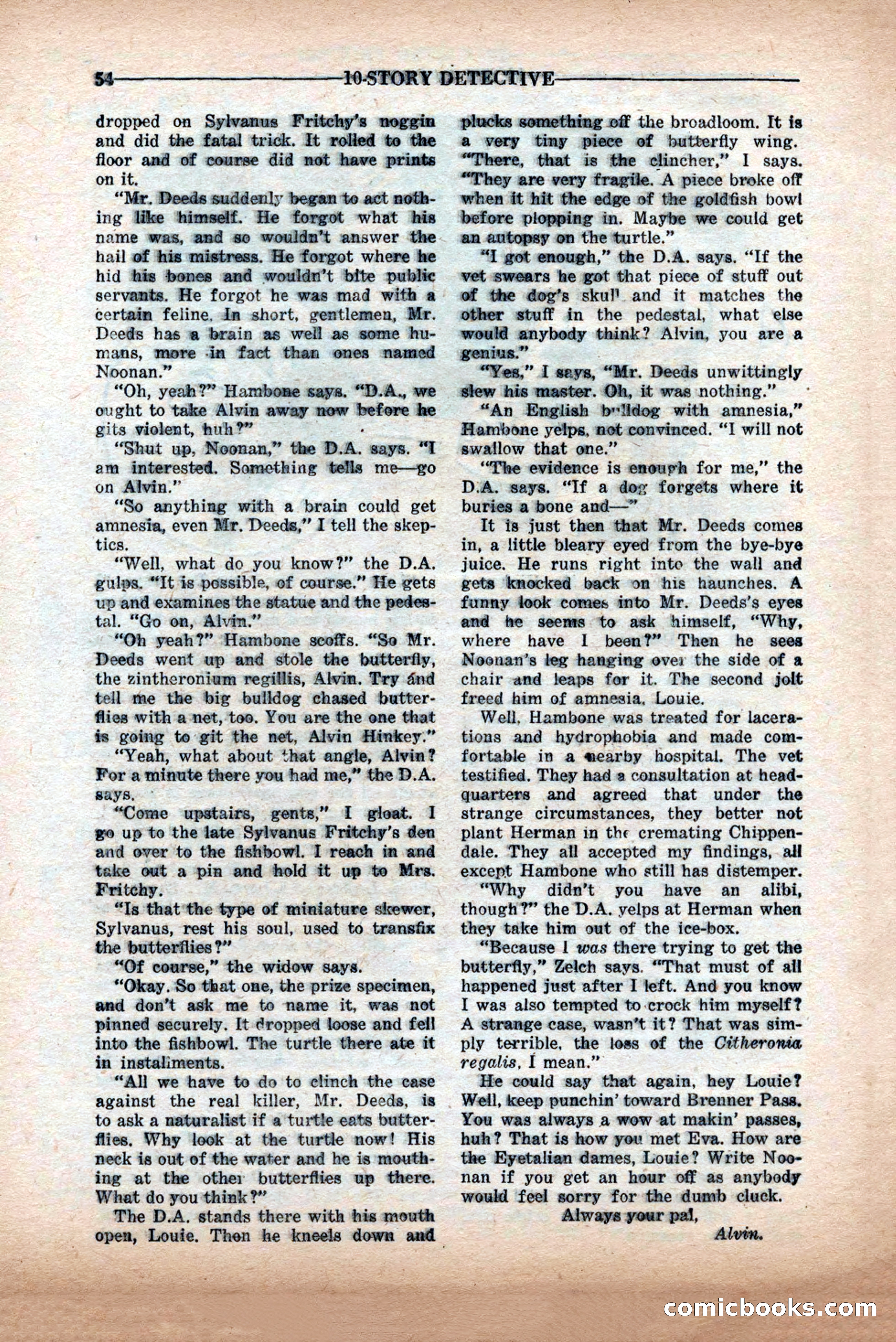 10-Story Detective Magazine Cover — page 56 of 84