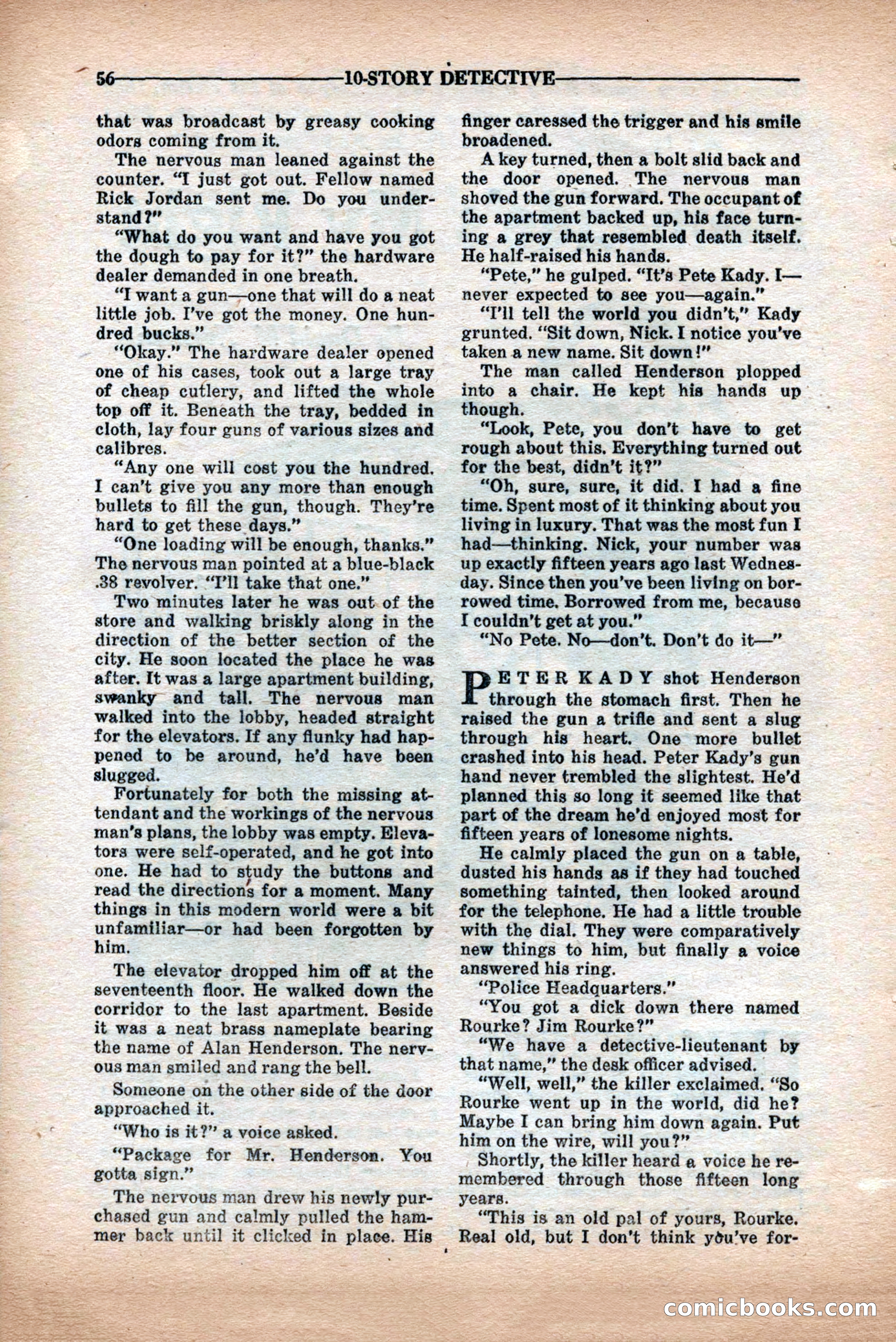 10-Story Detective Magazine Cover — page 58 of 84