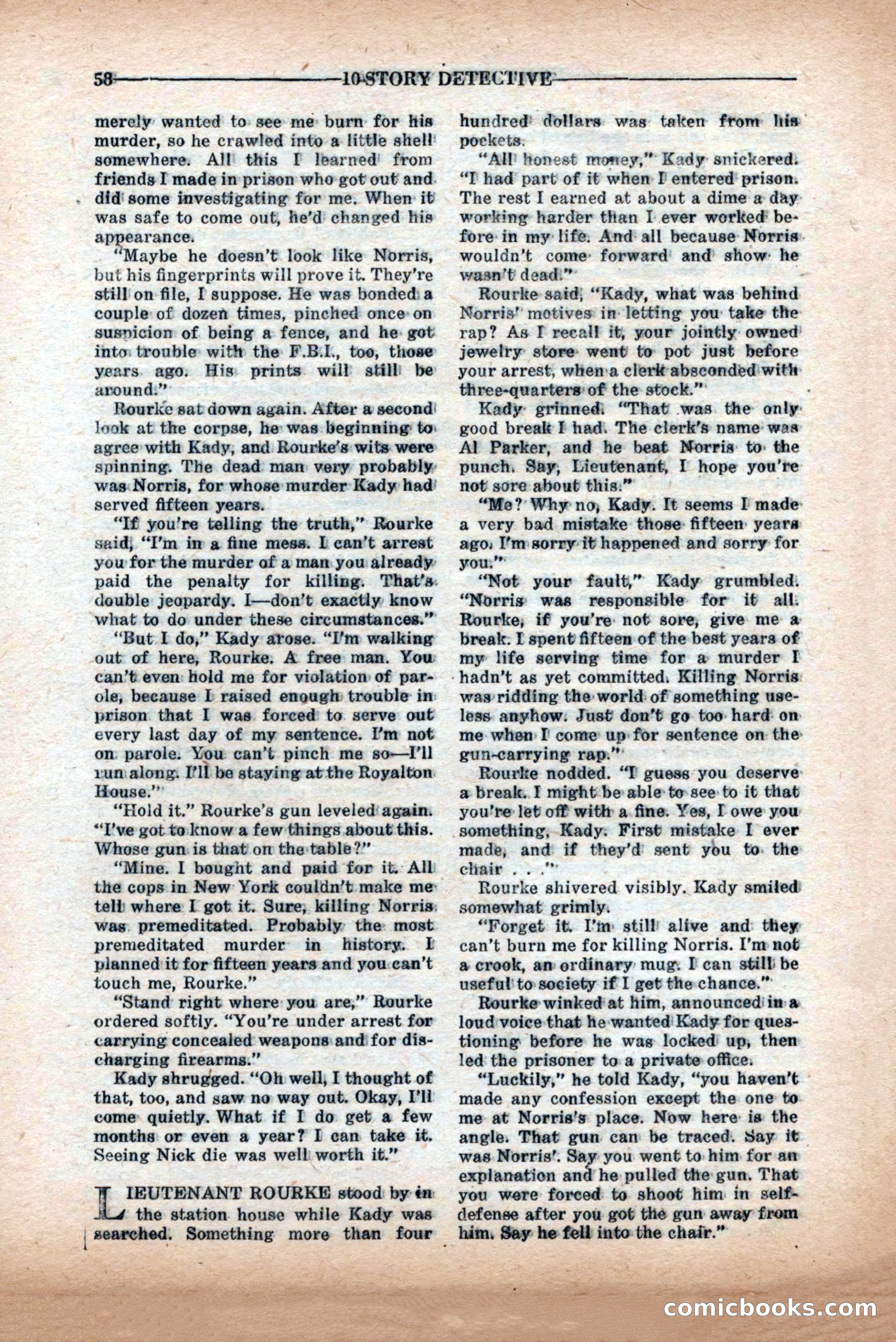 10-Story Detective Magazine Cover — page 60 of 84