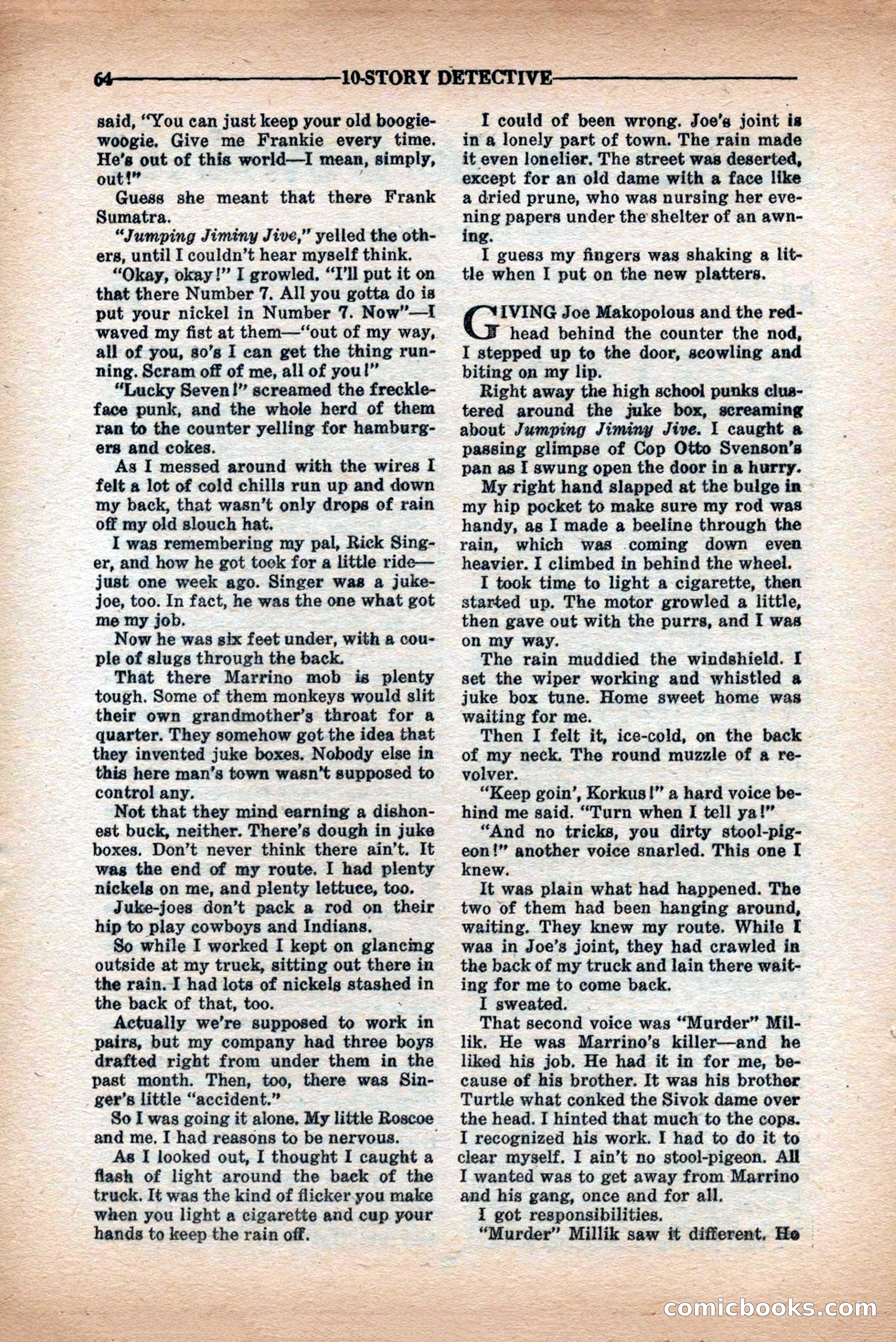 10-Story Detective Magazine Cover — page 66 of 84