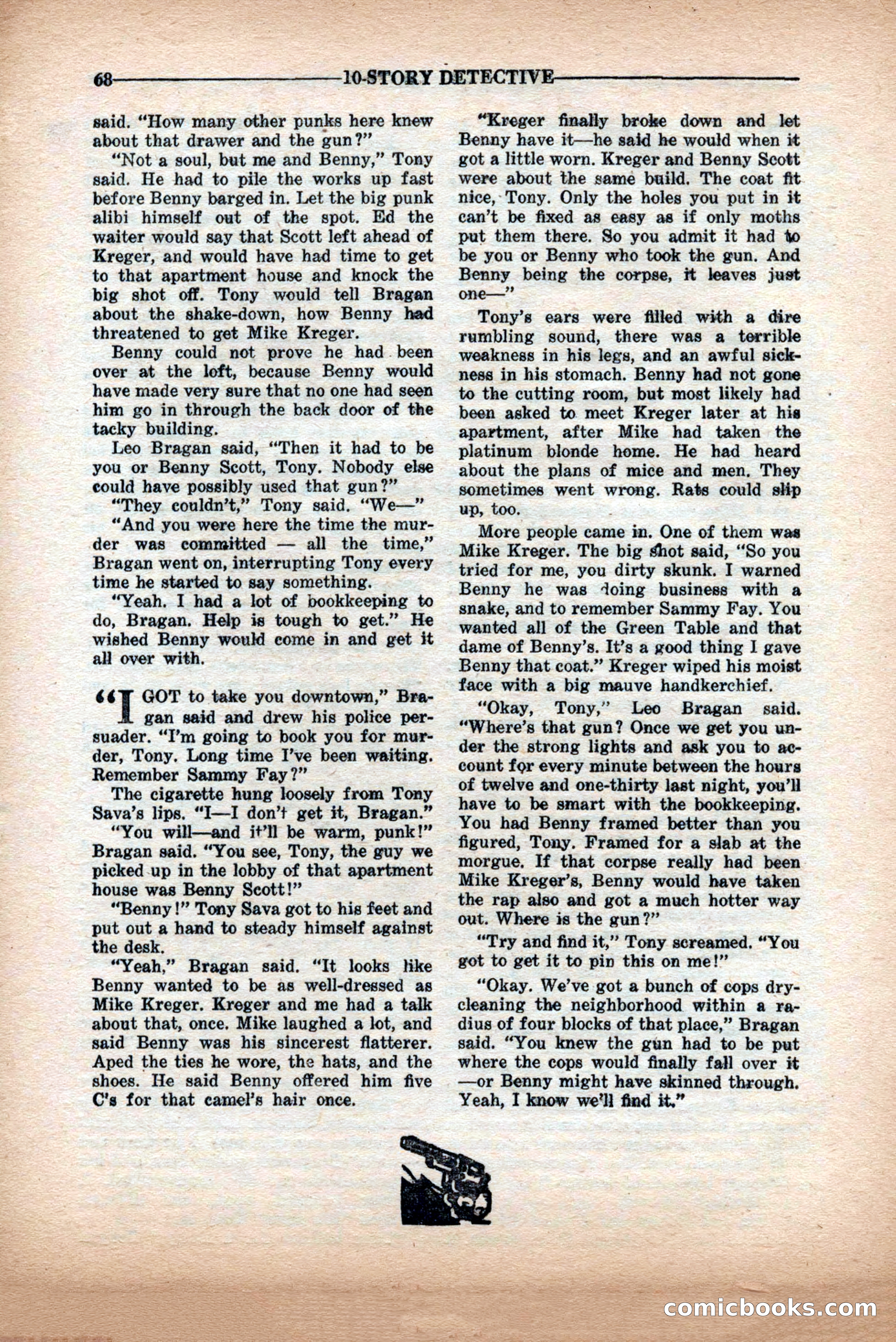 10-Story Detective Magazine Cover — page 70 of 84