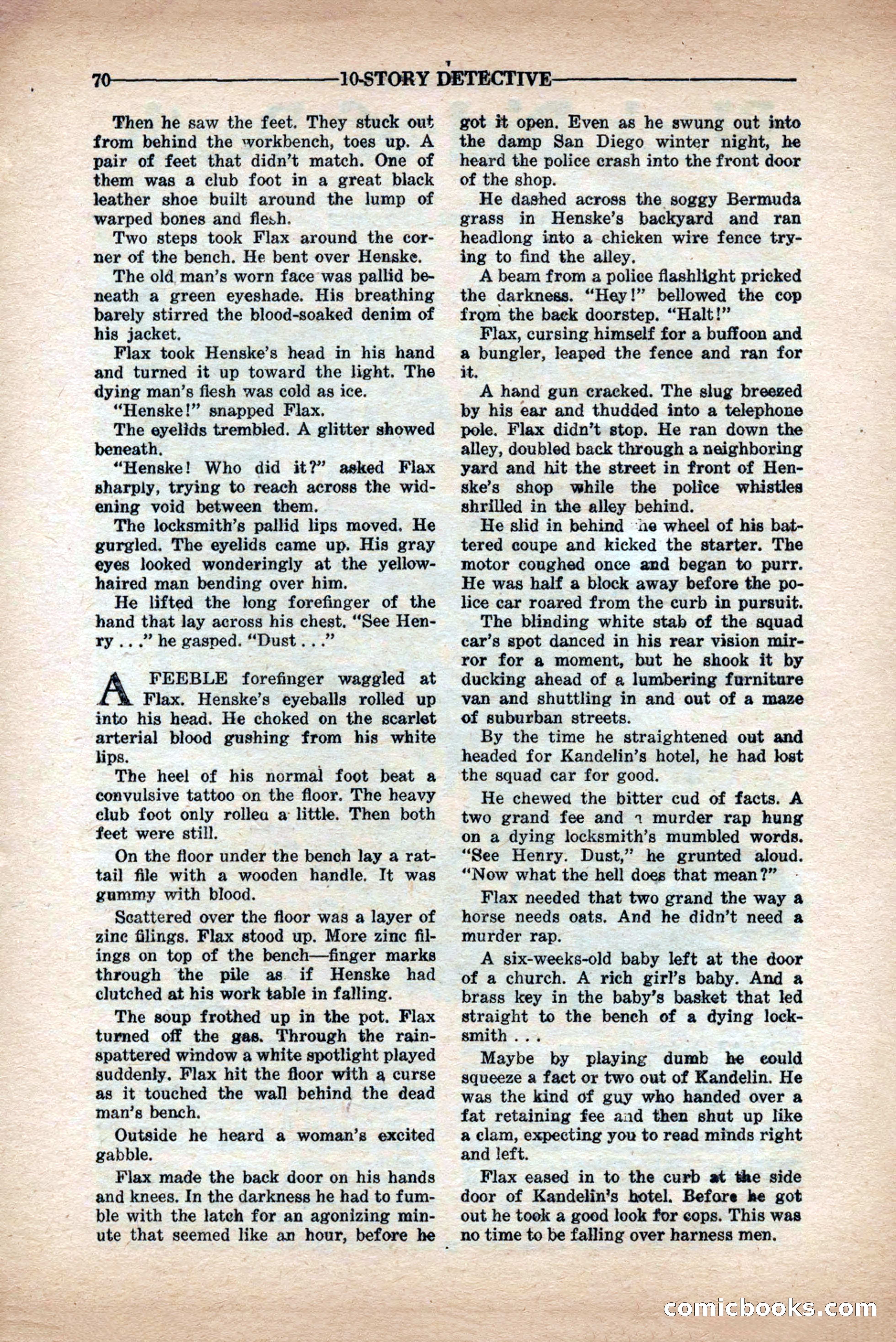 10-Story Detective Magazine Cover — page 72 of 84