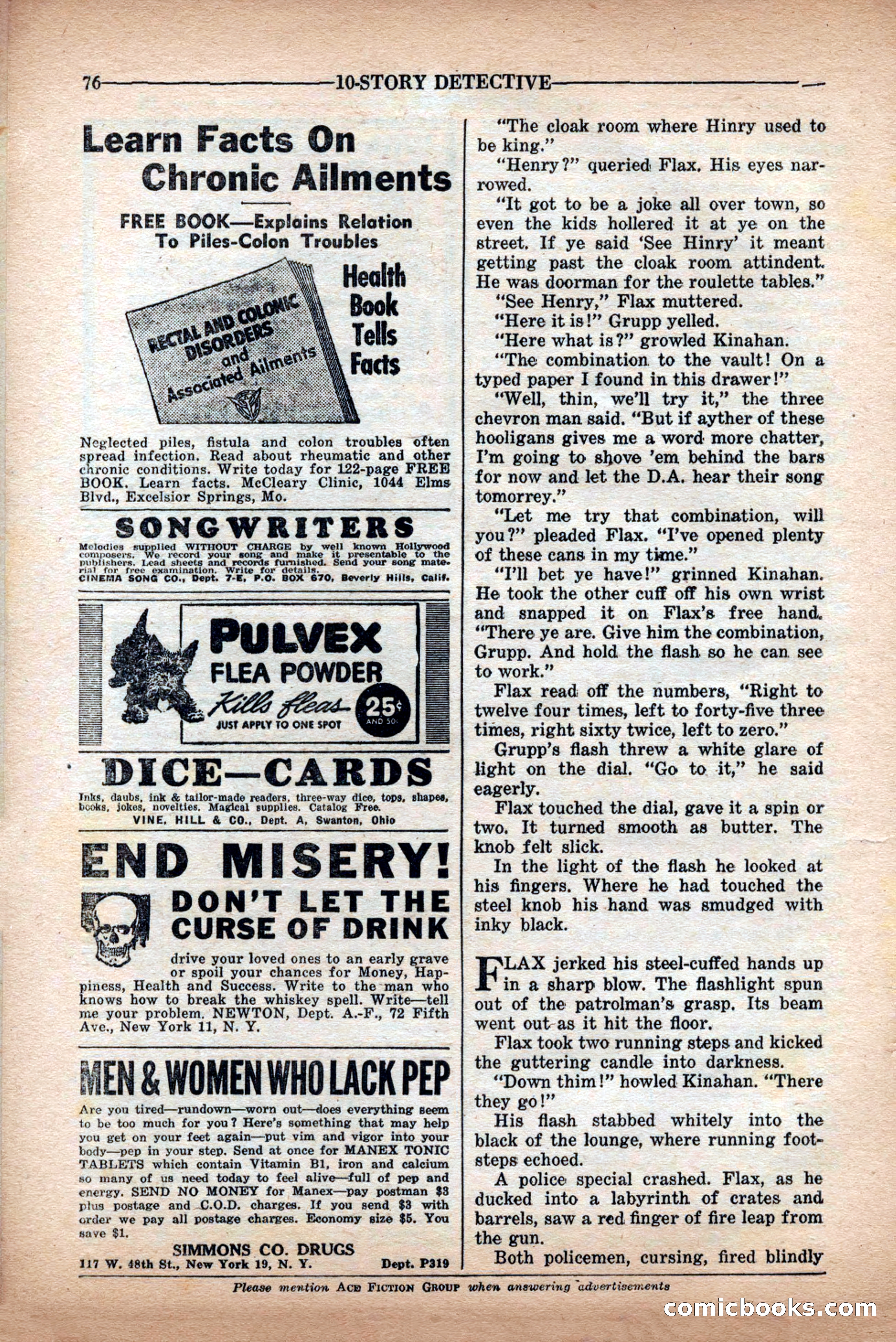 10-Story Detective Magazine Cover — page 78 of 84