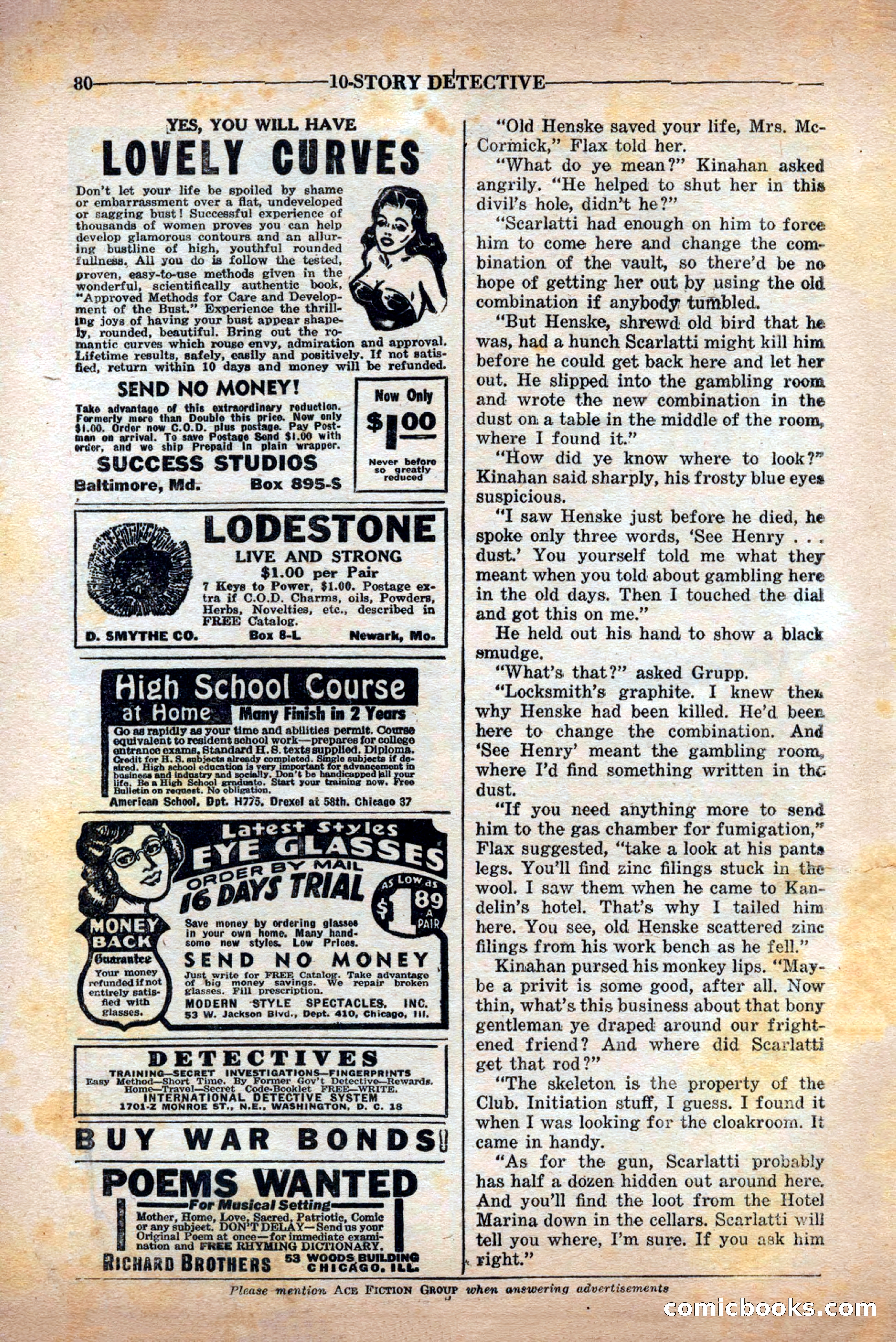 10-Story Detective Magazine Cover — page 82 of 84