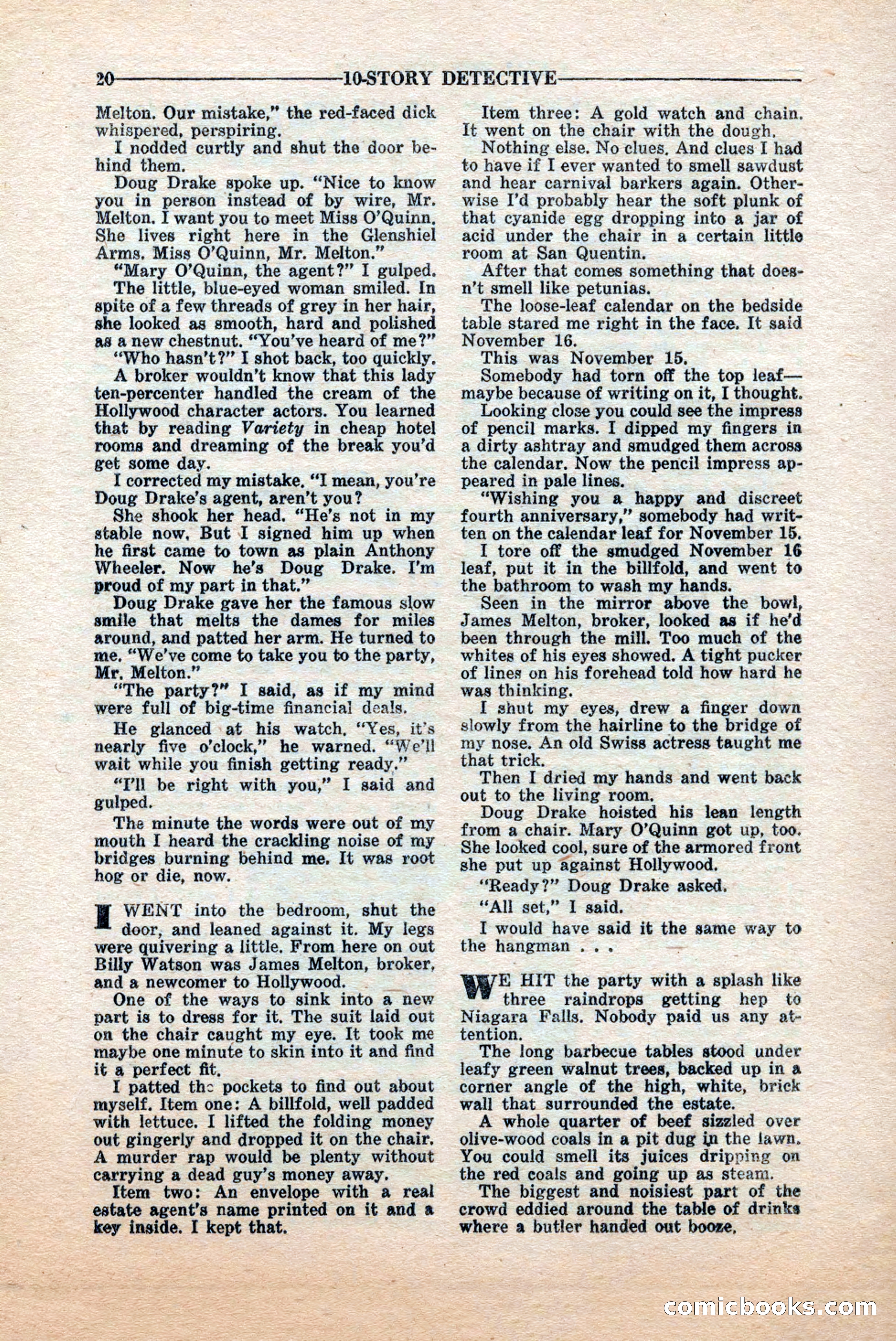 10-Story Detective, June 1945 — page 22 of 68