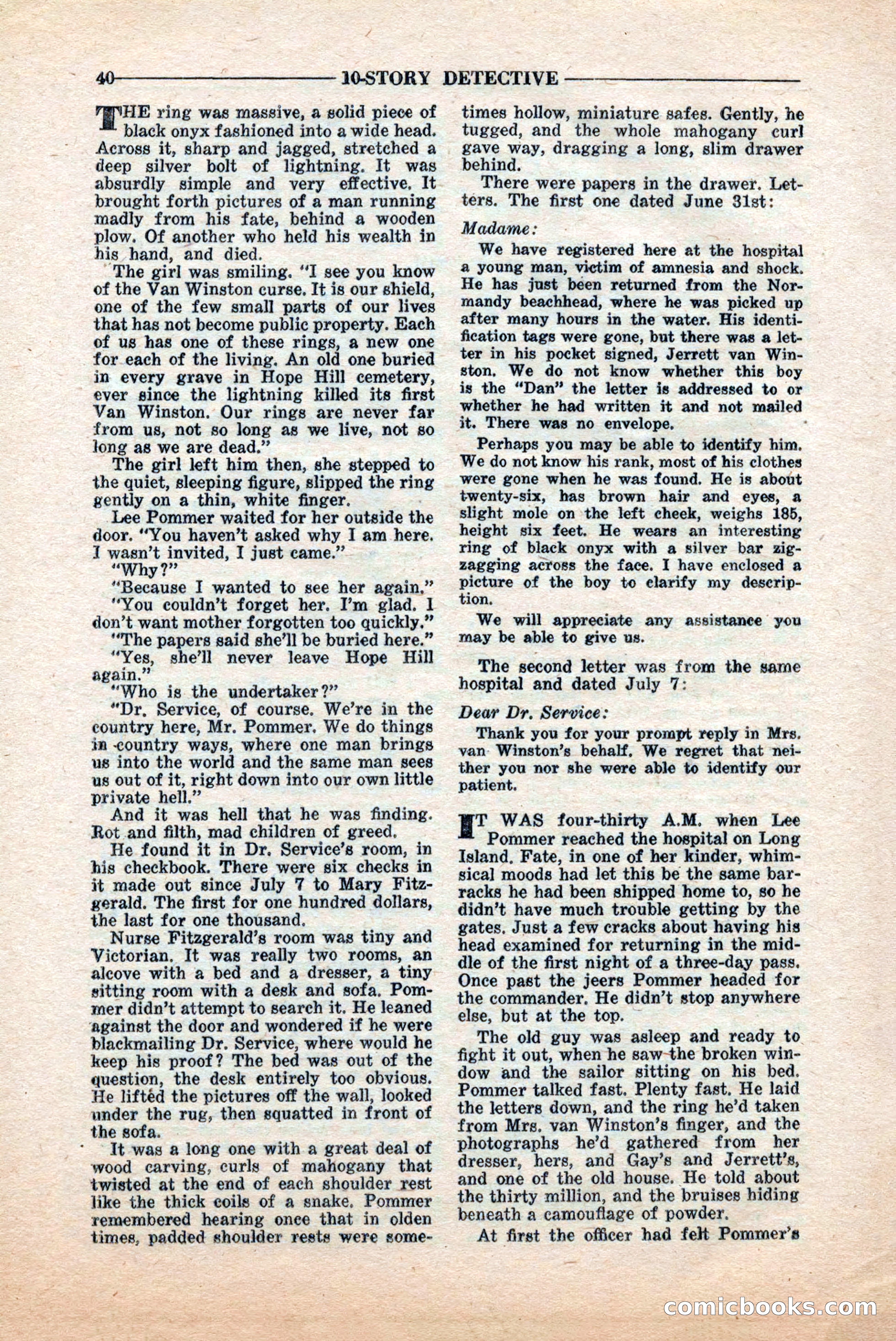 10-Story Detective, June 1945 — page 42 of 68