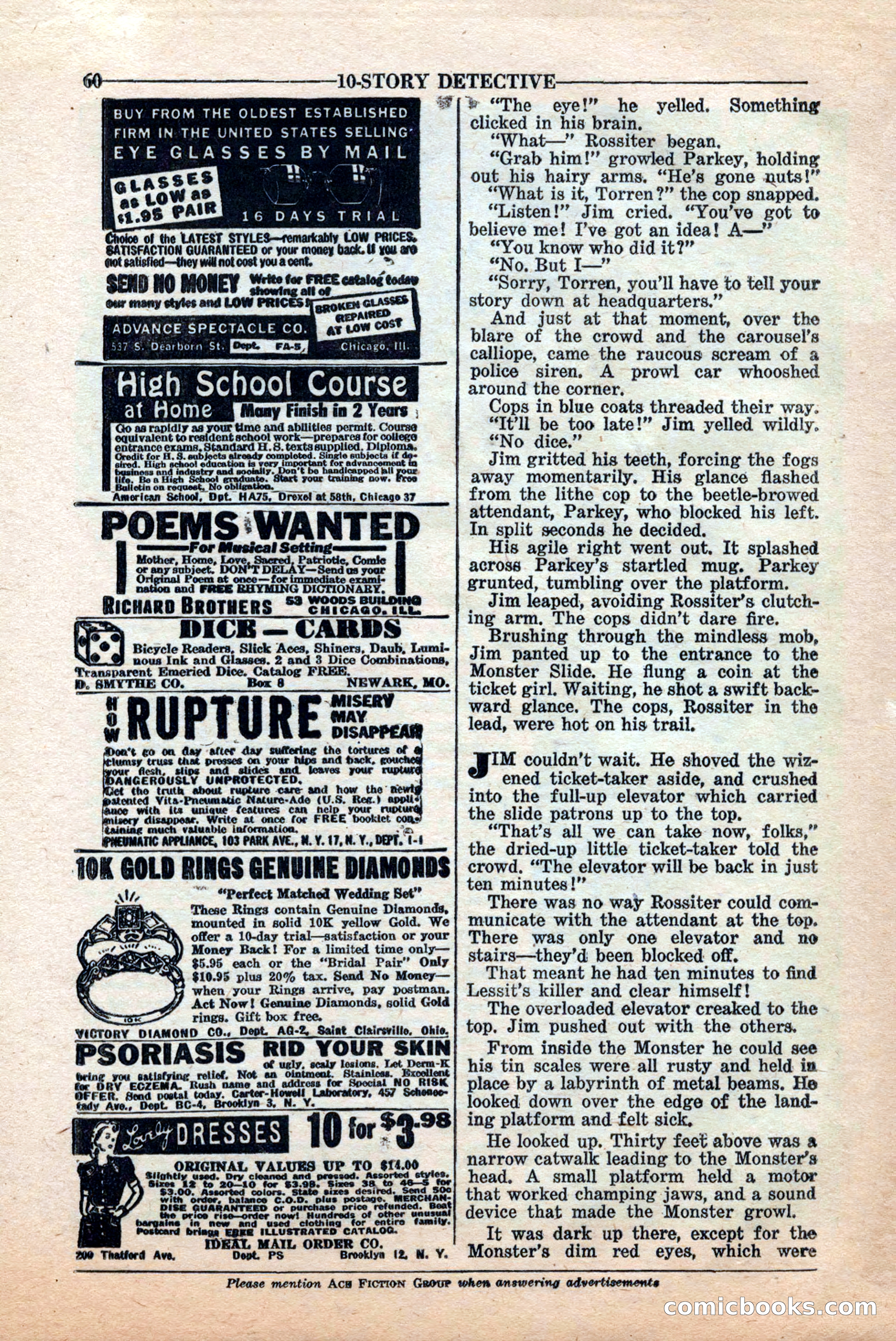 10-Story Detective, June 1945 — page 62 of 68