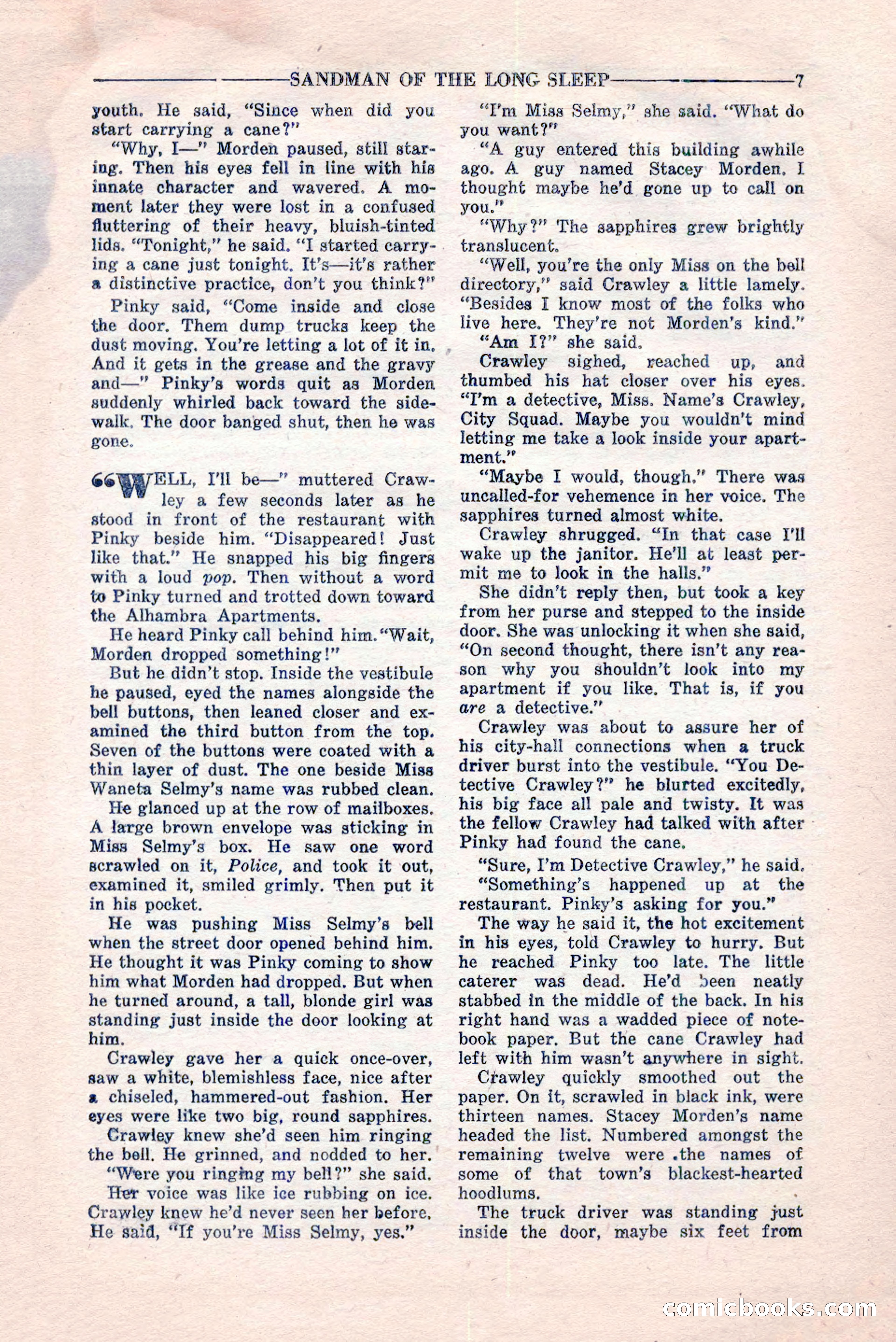 10-Story Detective, February 1946 — page 9 of 84