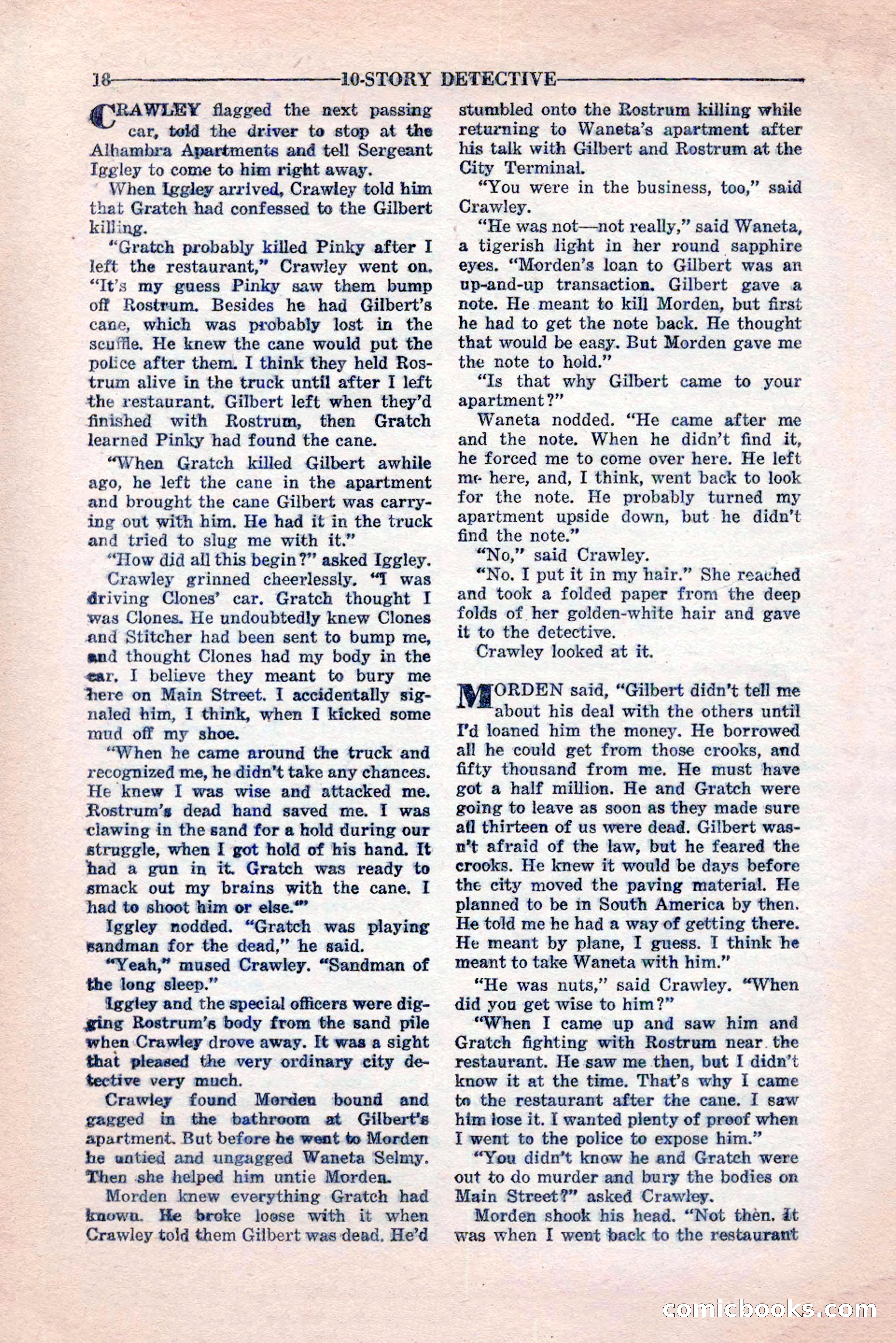 10-Story Detective, February 1946 — page 20 of 84
