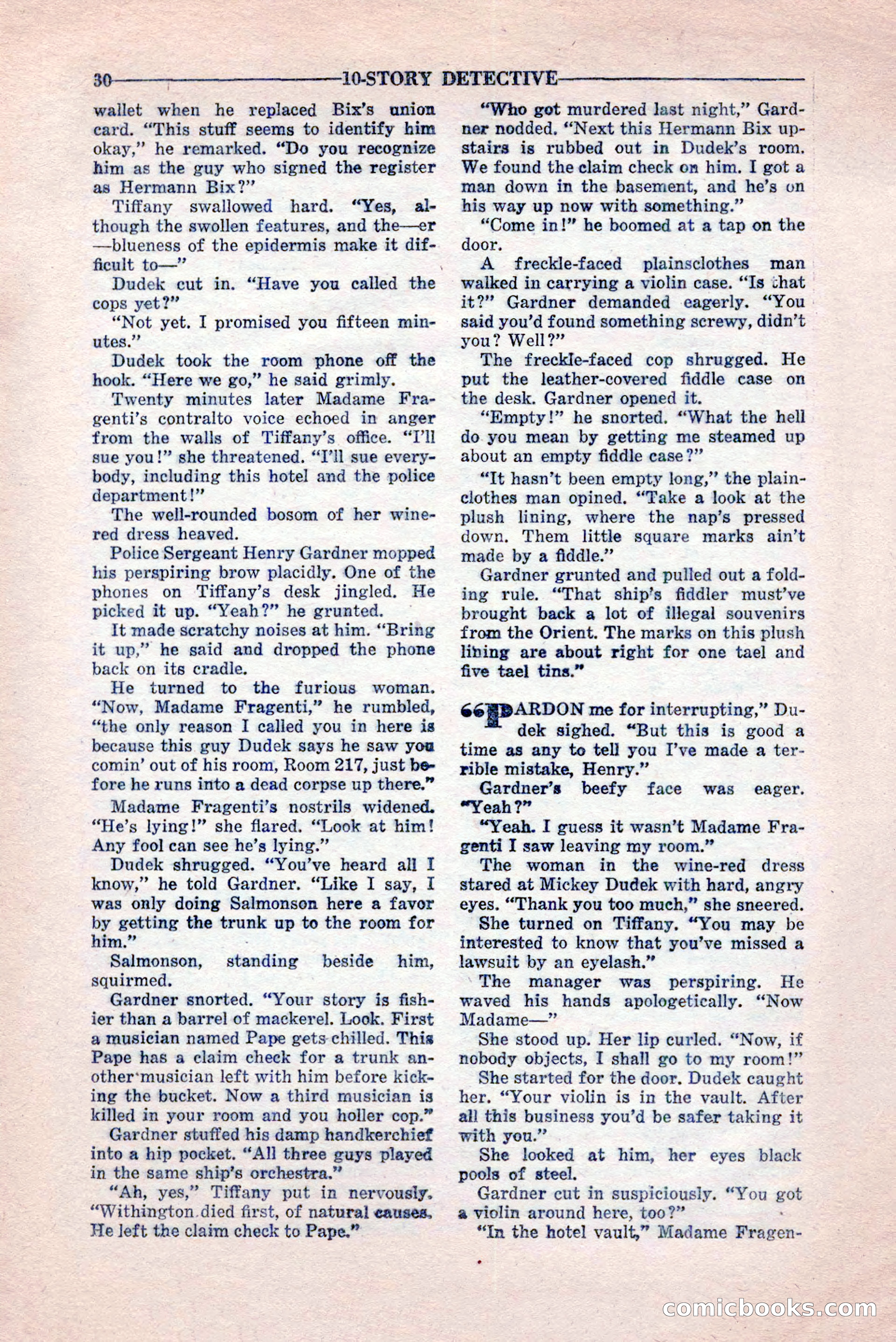 10-Story Detective, February 1946 — page 32 of 84