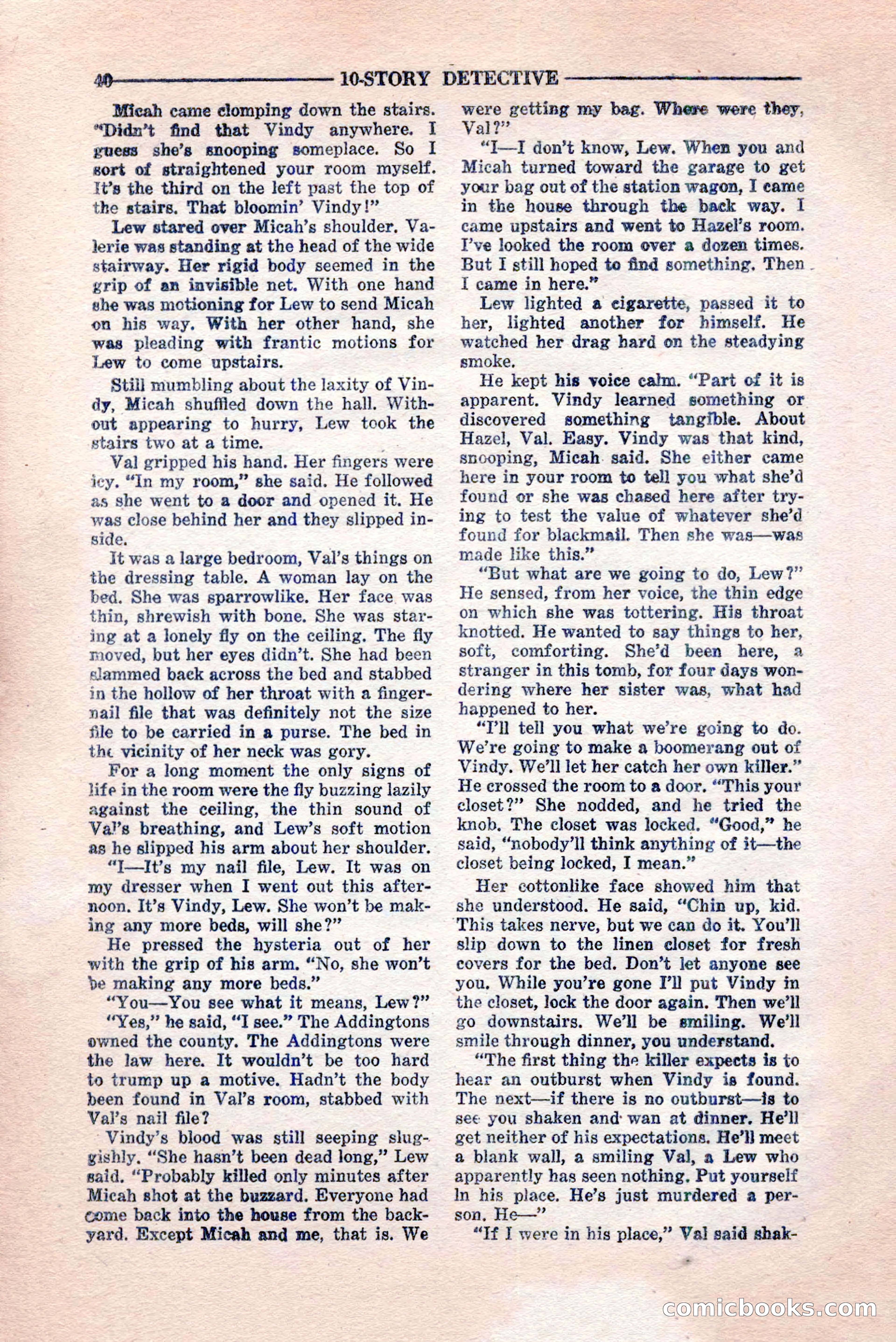 10-Story Detective, February 1946 — page 42 of 84
