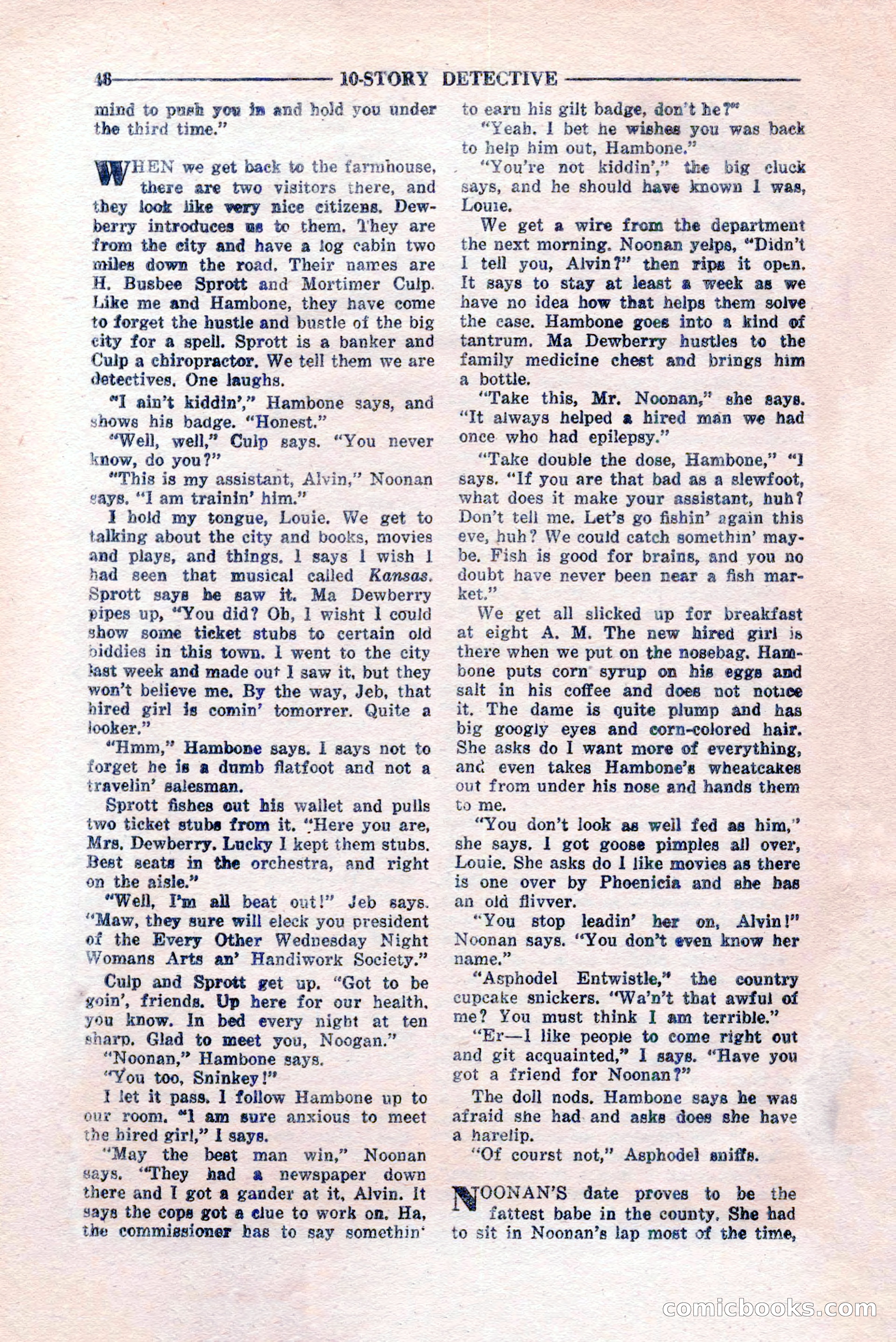 10-Story Detective, February 1946 — page 50 of 84