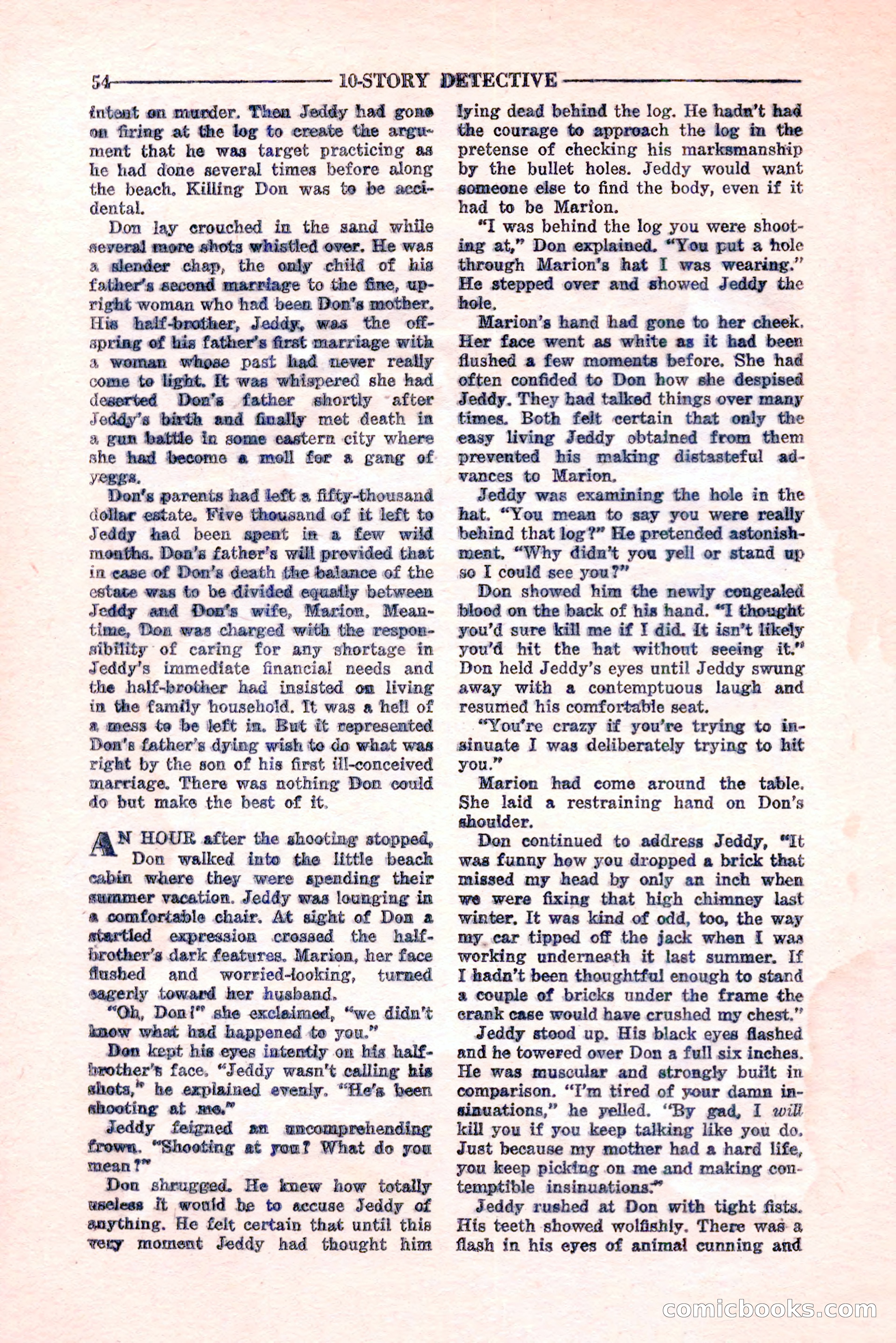 10-Story Detective, February 1946 — page 56 of 84